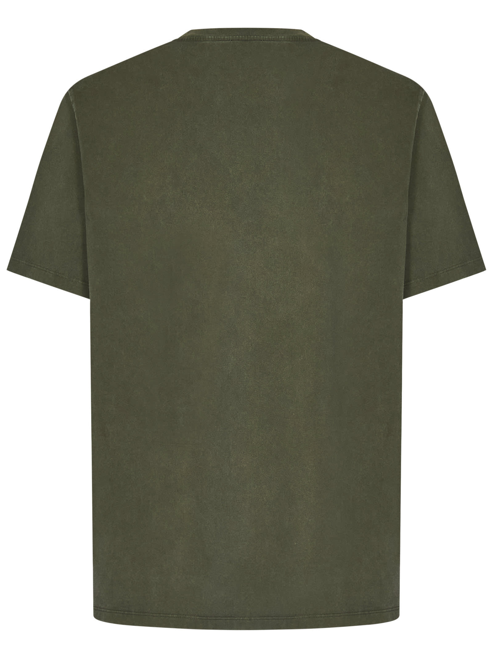 Shop Balmain T-shirt In Army Green