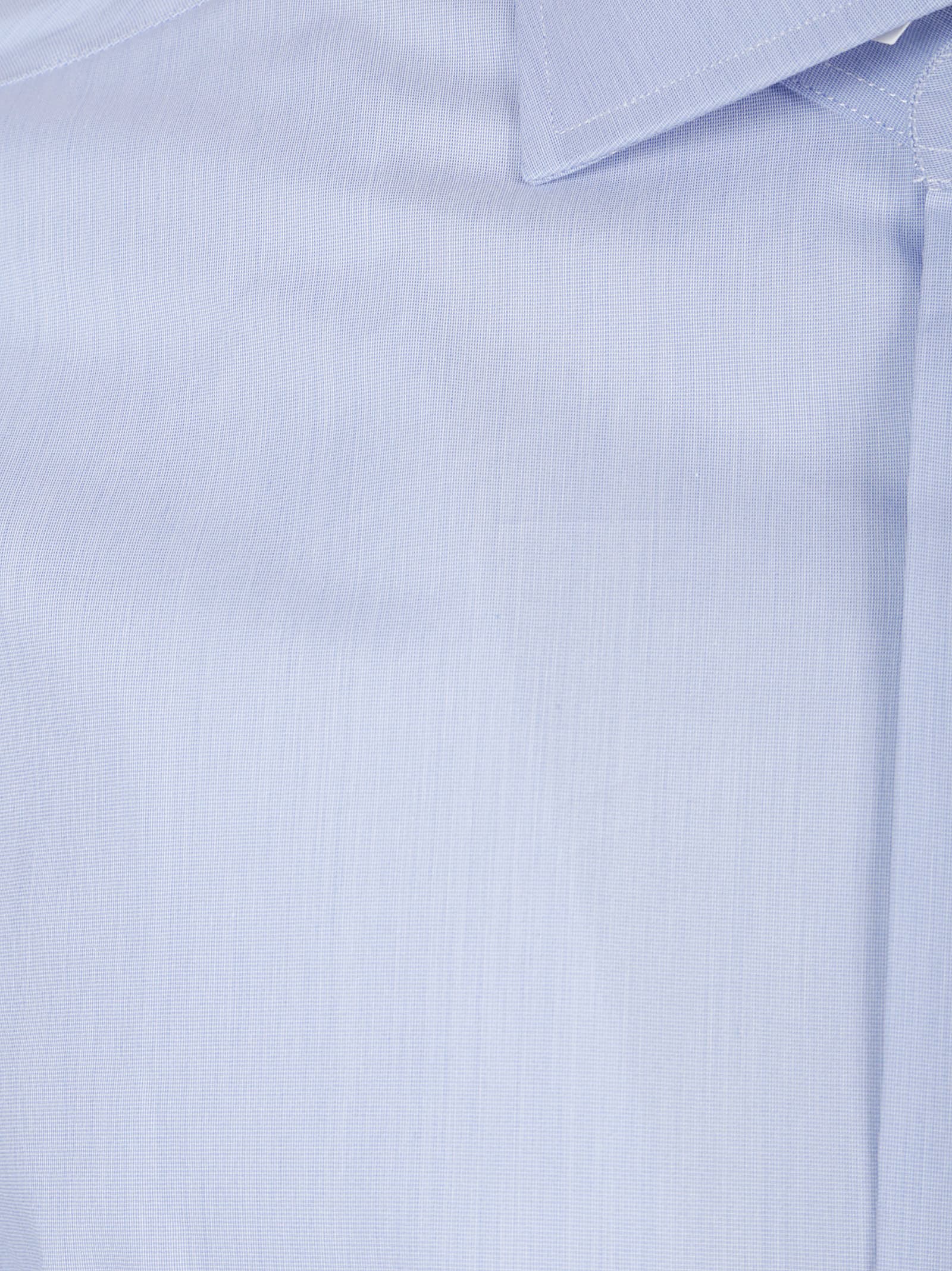 Barba Napoli Long Sleeve Neck Shirt In Blue