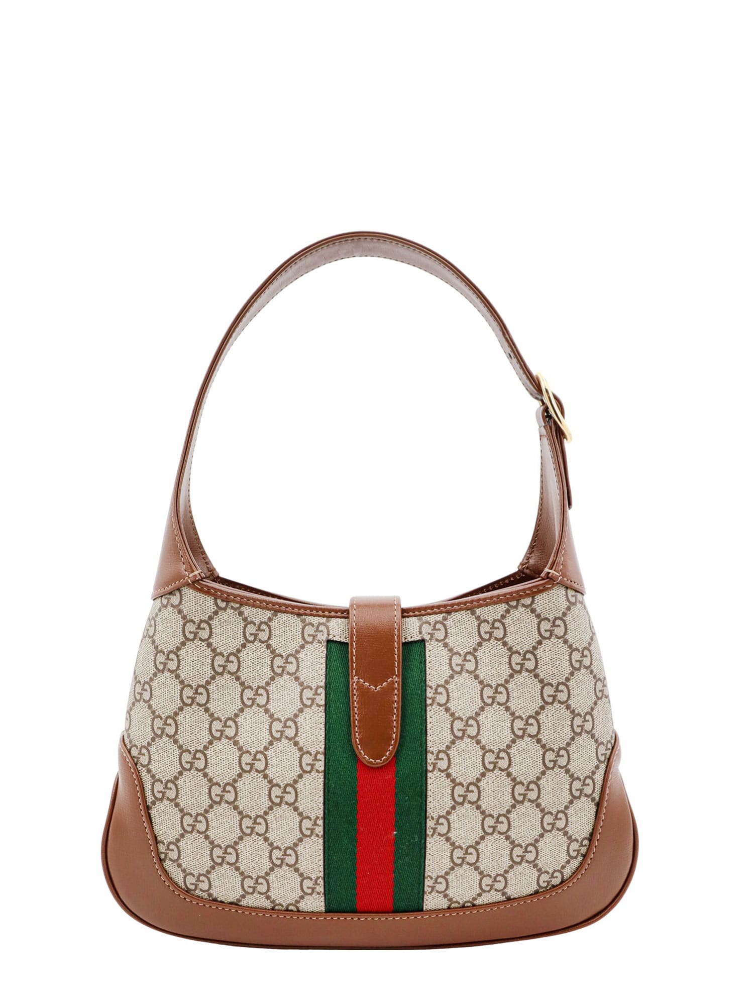 Shop Gucci Jackie 1961 Shoulder Bag In Beige