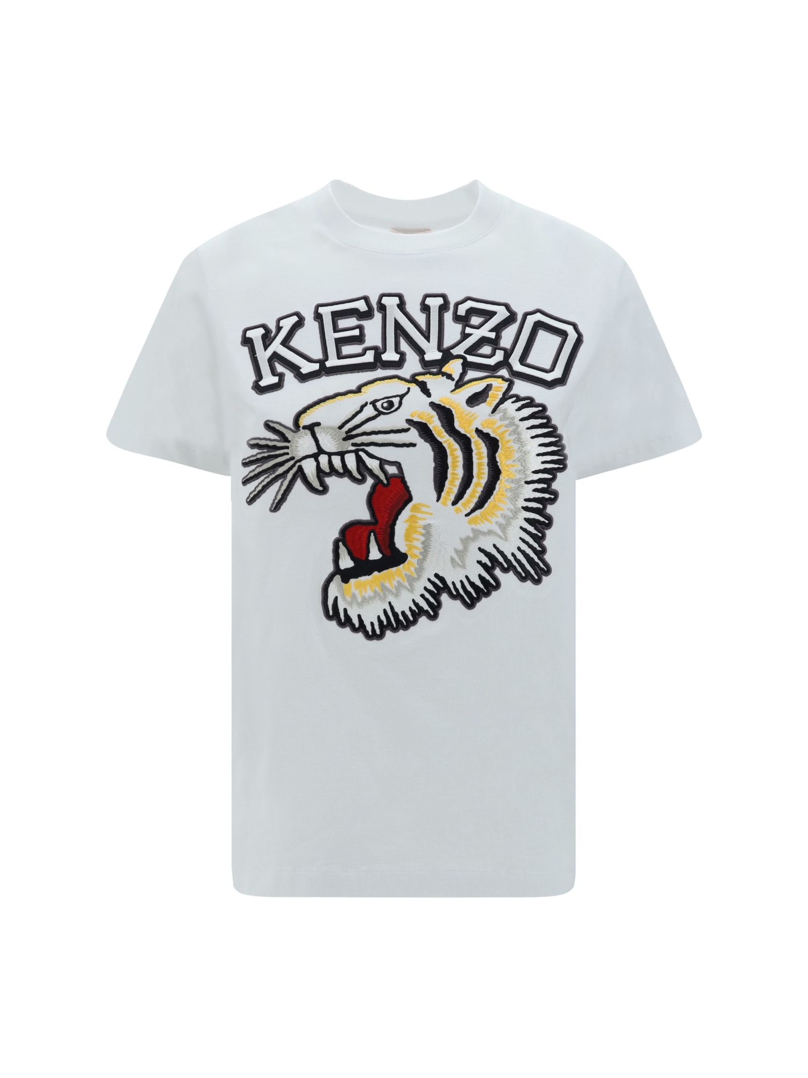 Shop Kenzo Tiger T-shirt In Bianco