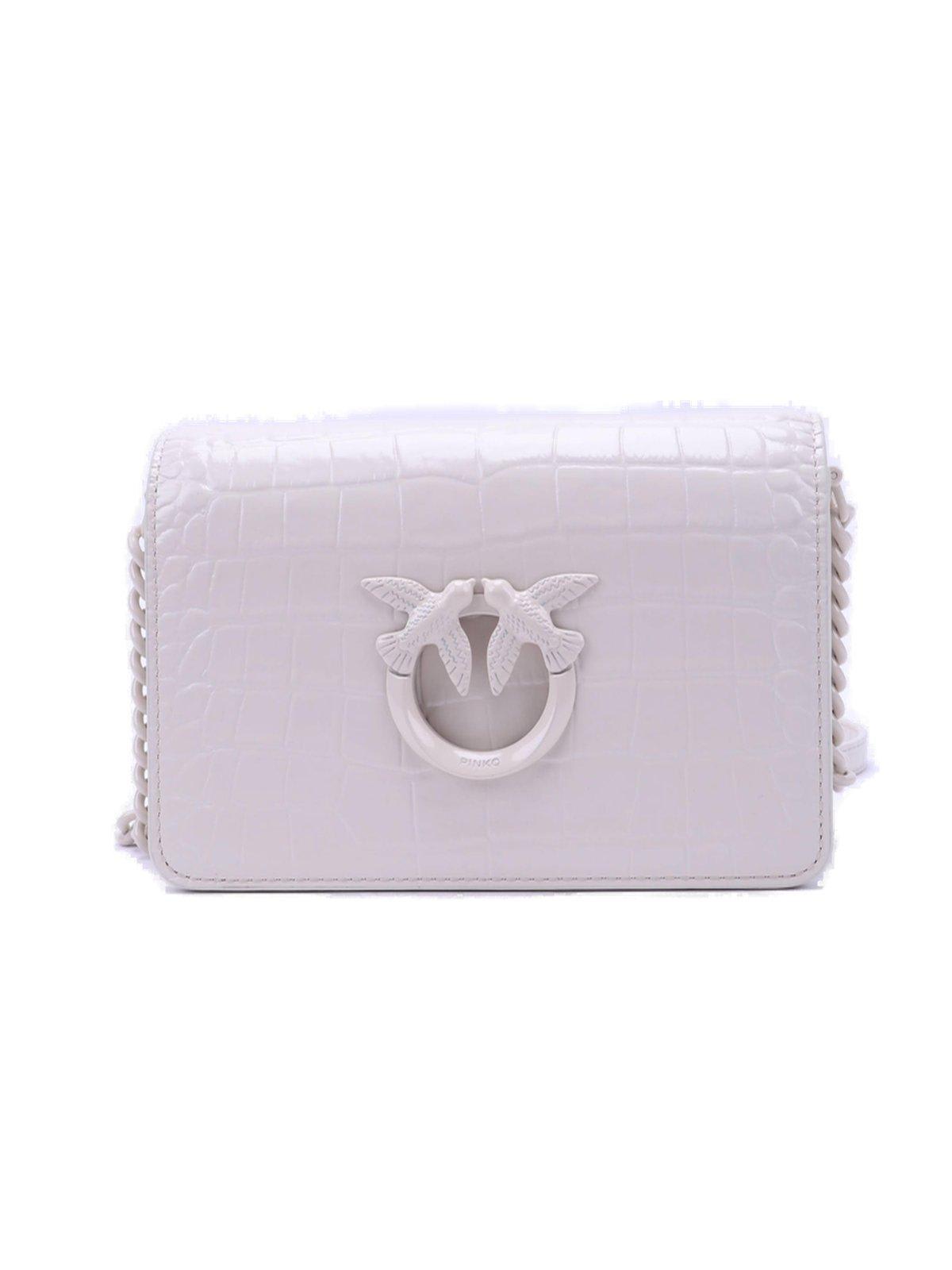 Glossy Embossed Mini Lover Click Shoulder Bag