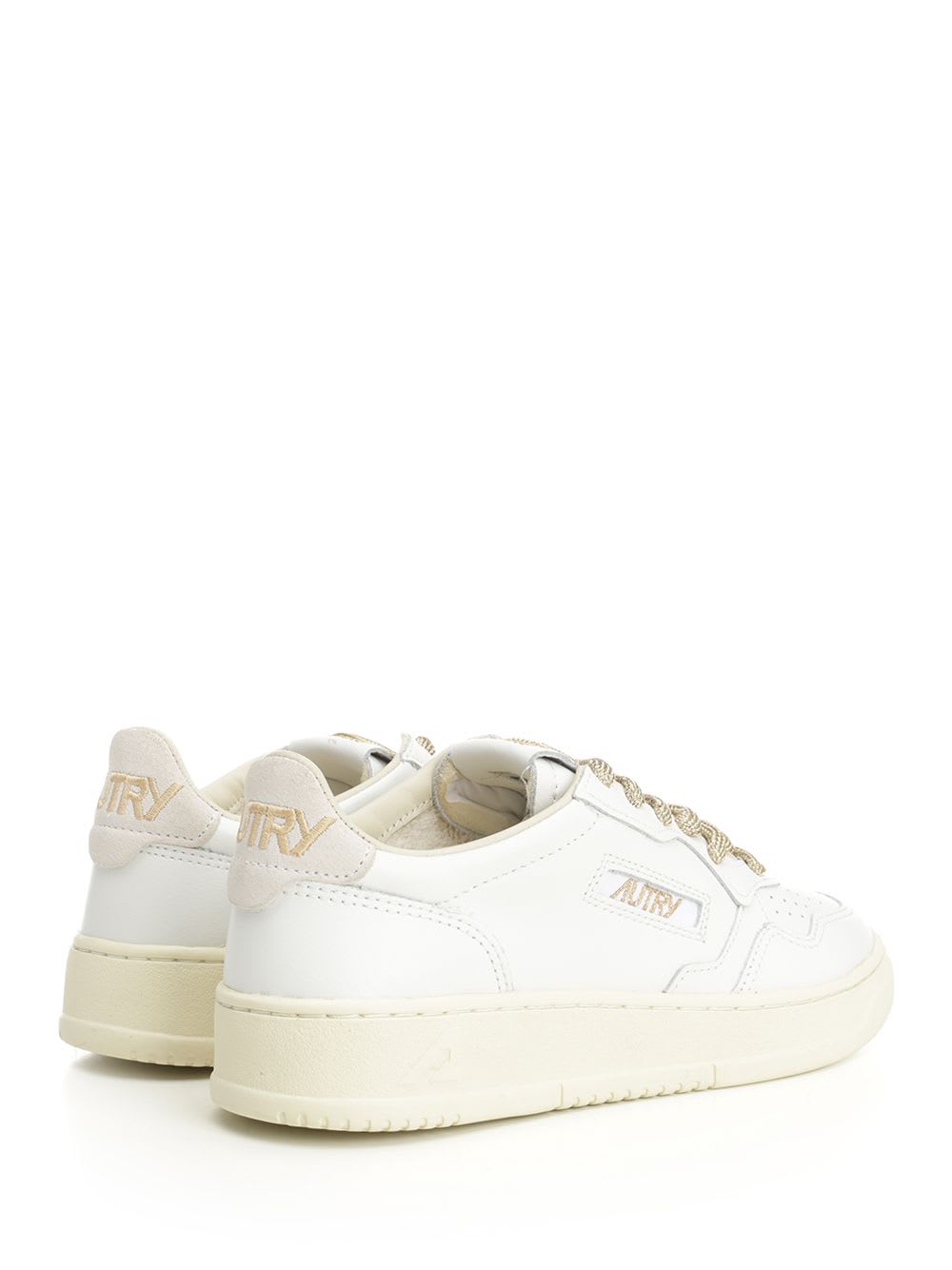 Autry Medalist Leather Low-top Sneakers In White