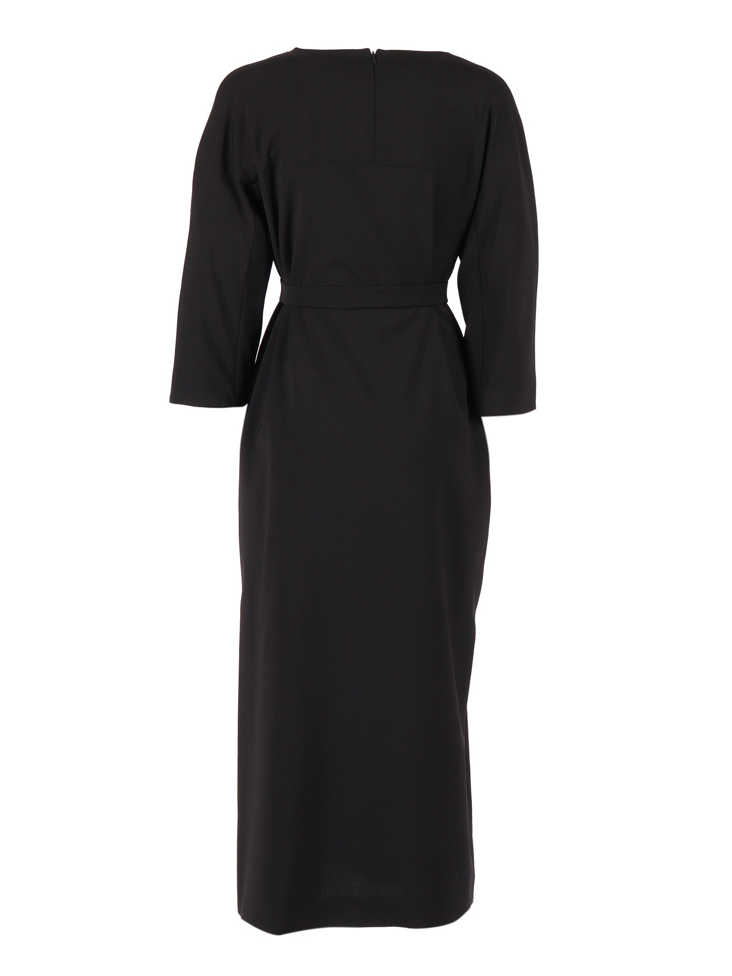 Weekend Max Mara Laziale Belted Dress In Black