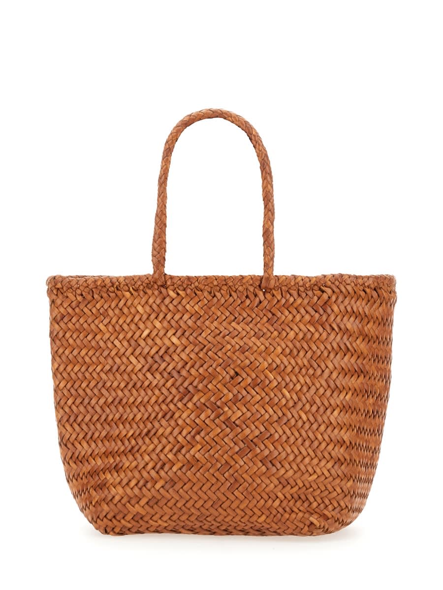 Dragon Diffusion Small Grace Basket Bag In Brown