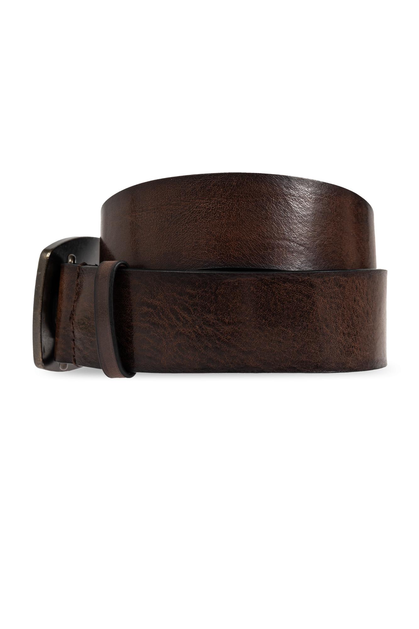 Shop Dsquared2 Leather Belt In Brown