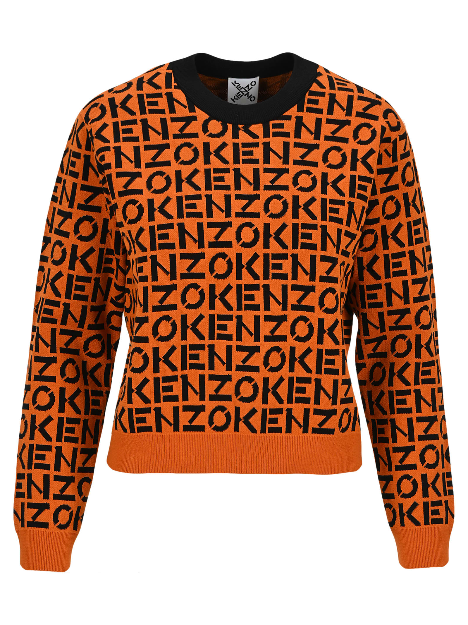 Buy Kenzo Intarsia Logo Knit Jumper online, shop Kenzo shoes with free shipping