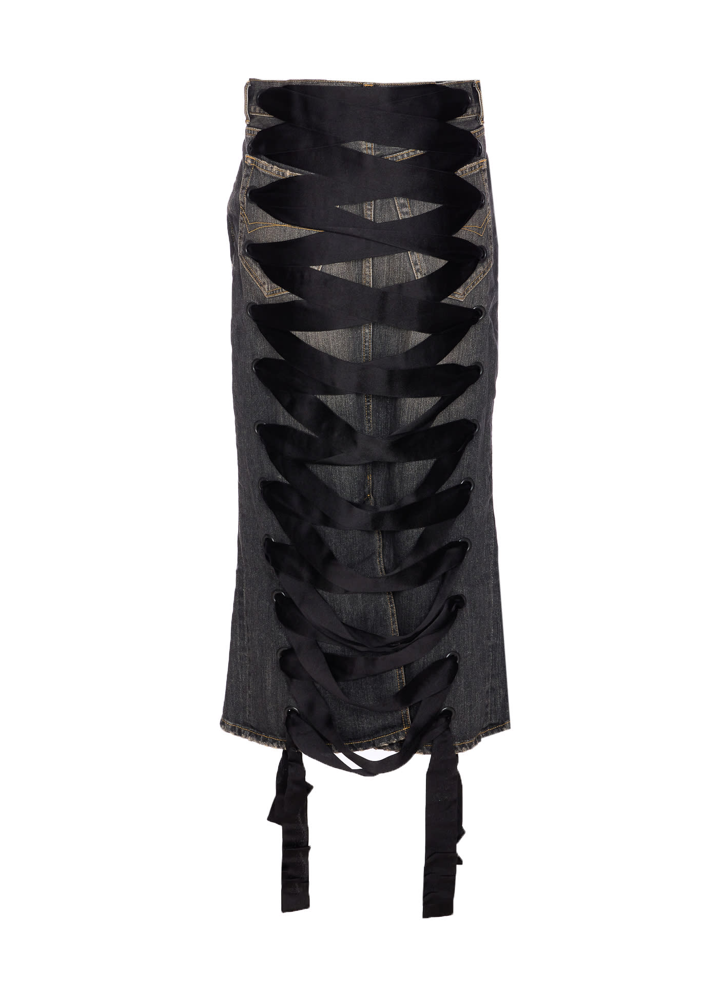 BALENCIAGA LACE-UP SKIRT
