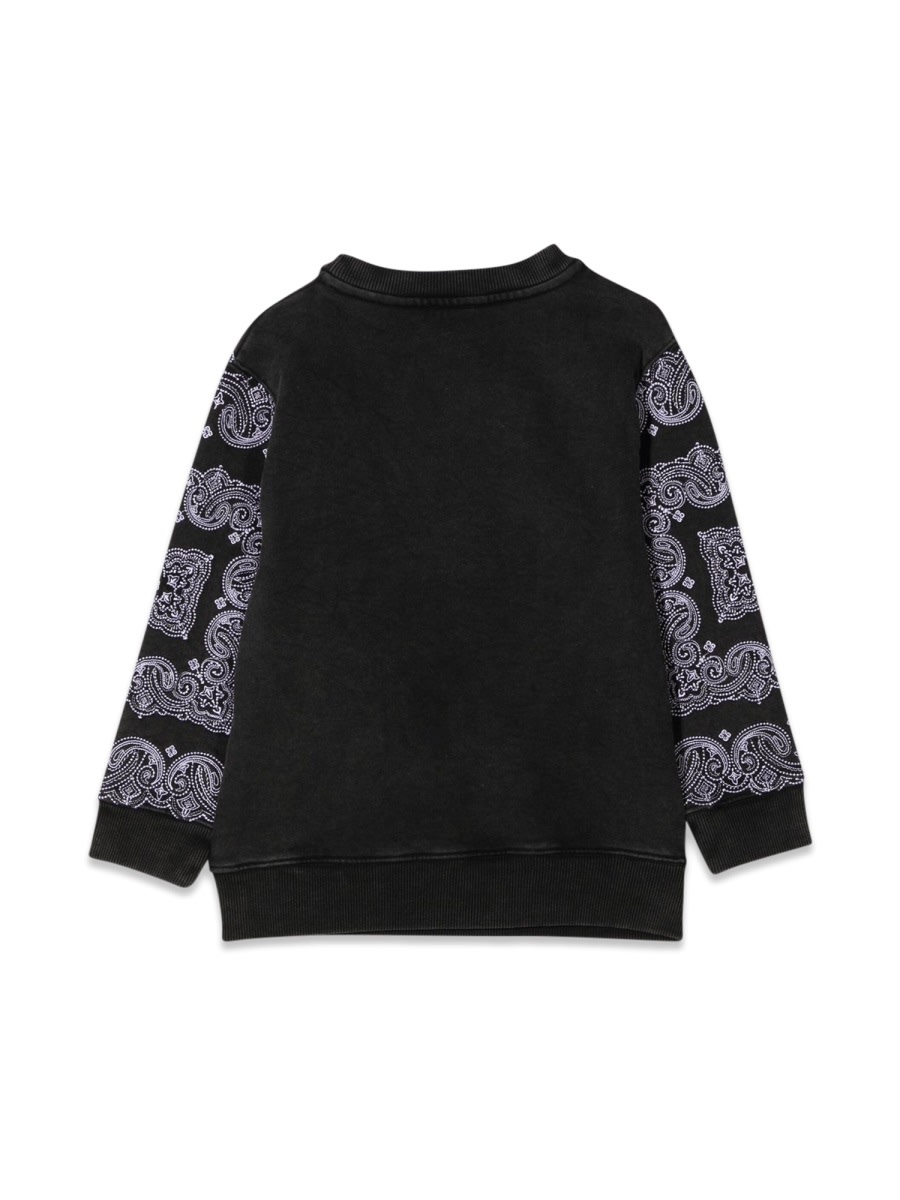 Givenchy Crewneck Sweatshirt Patterned Print And Logo In Black