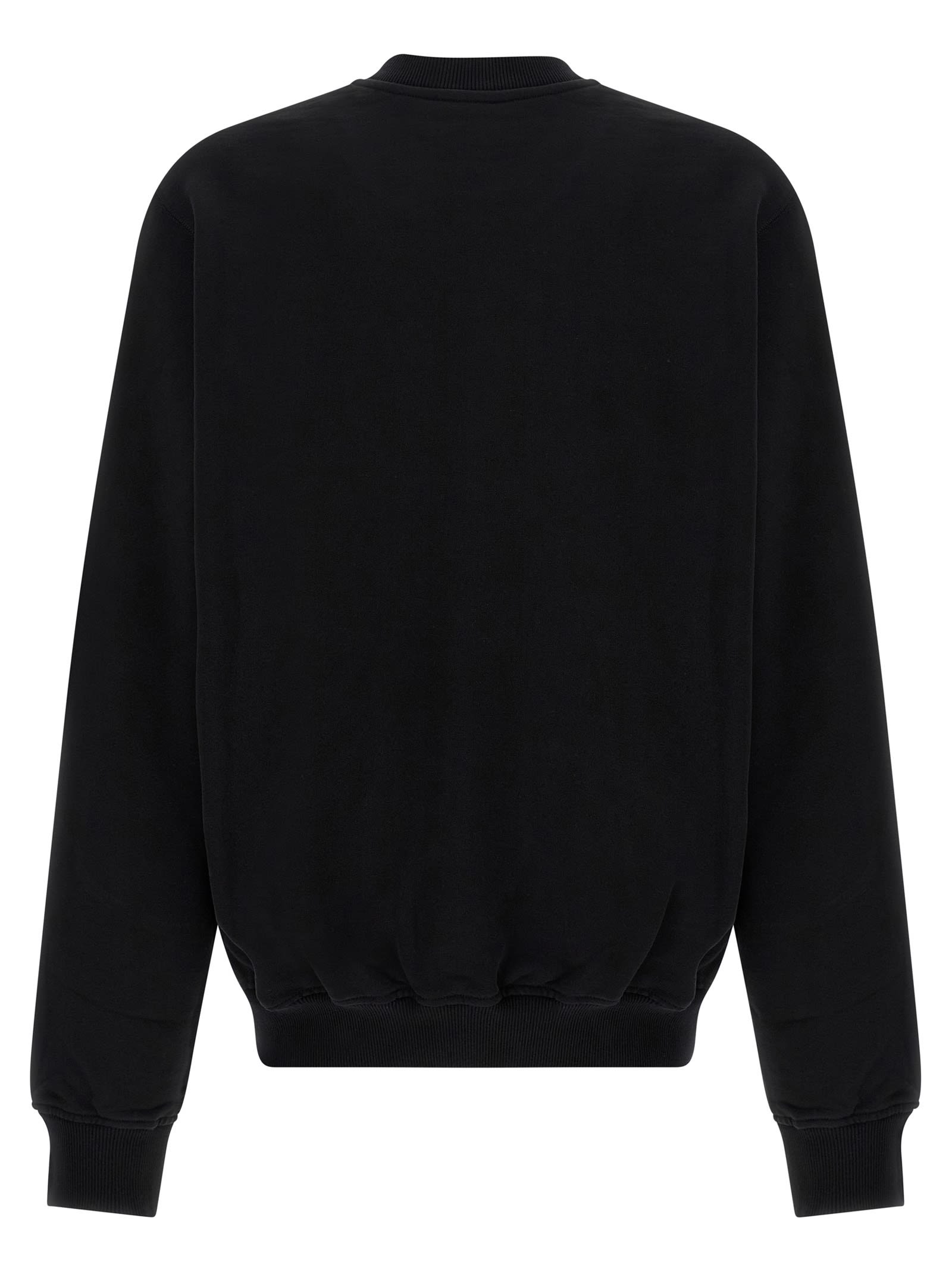 Casablanca Graphic Print Crew Neck Sweater In Black
