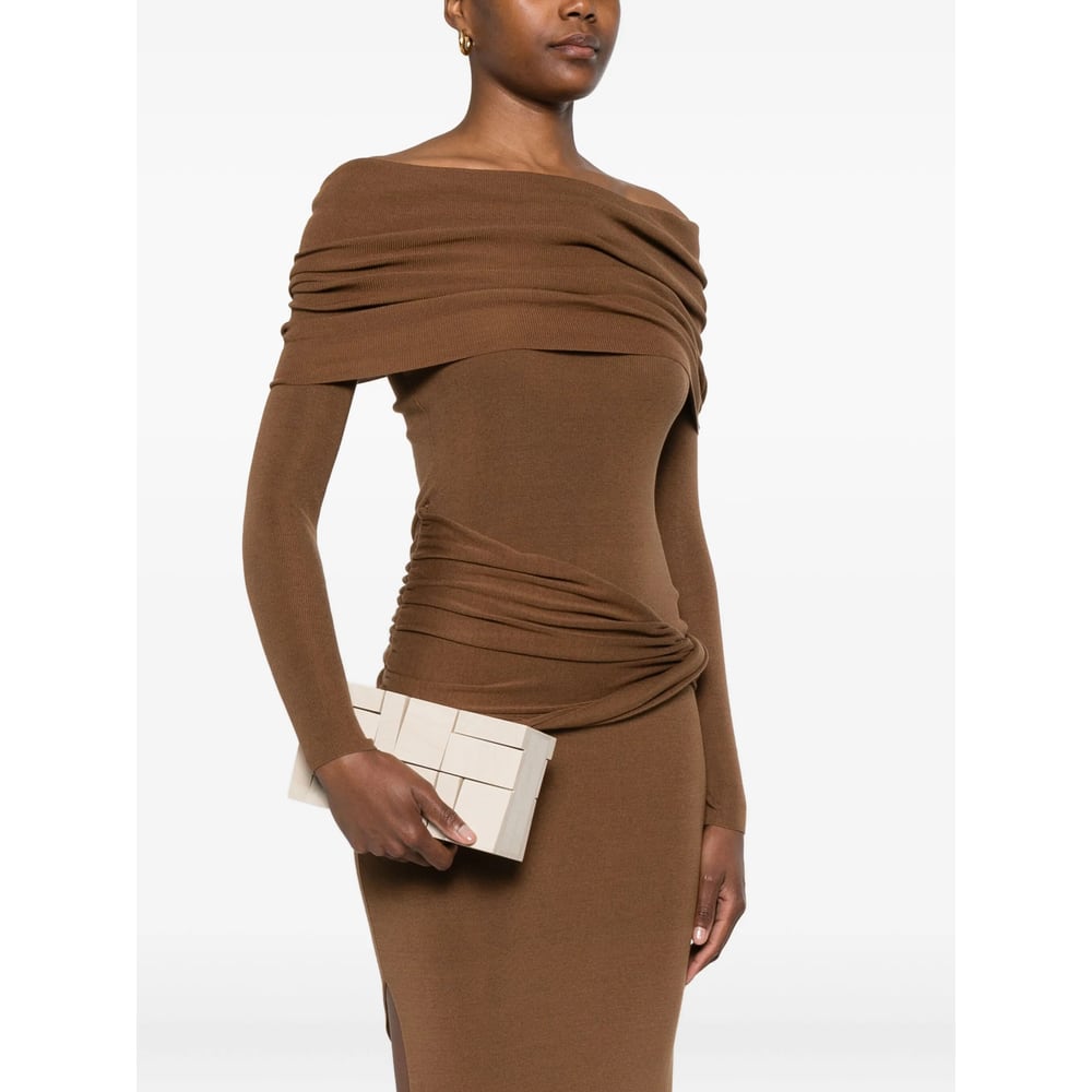 Cult Gaia Galleria Geometric-block Clutch Bag In White