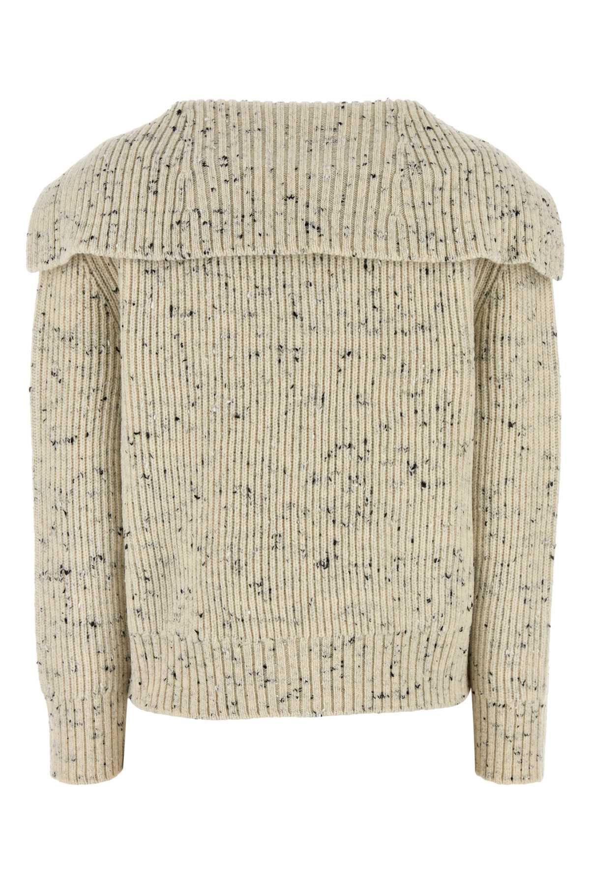 Bottega Veneta Womens Dove Knot Ribbed Wool-blend Cardigan In Brown