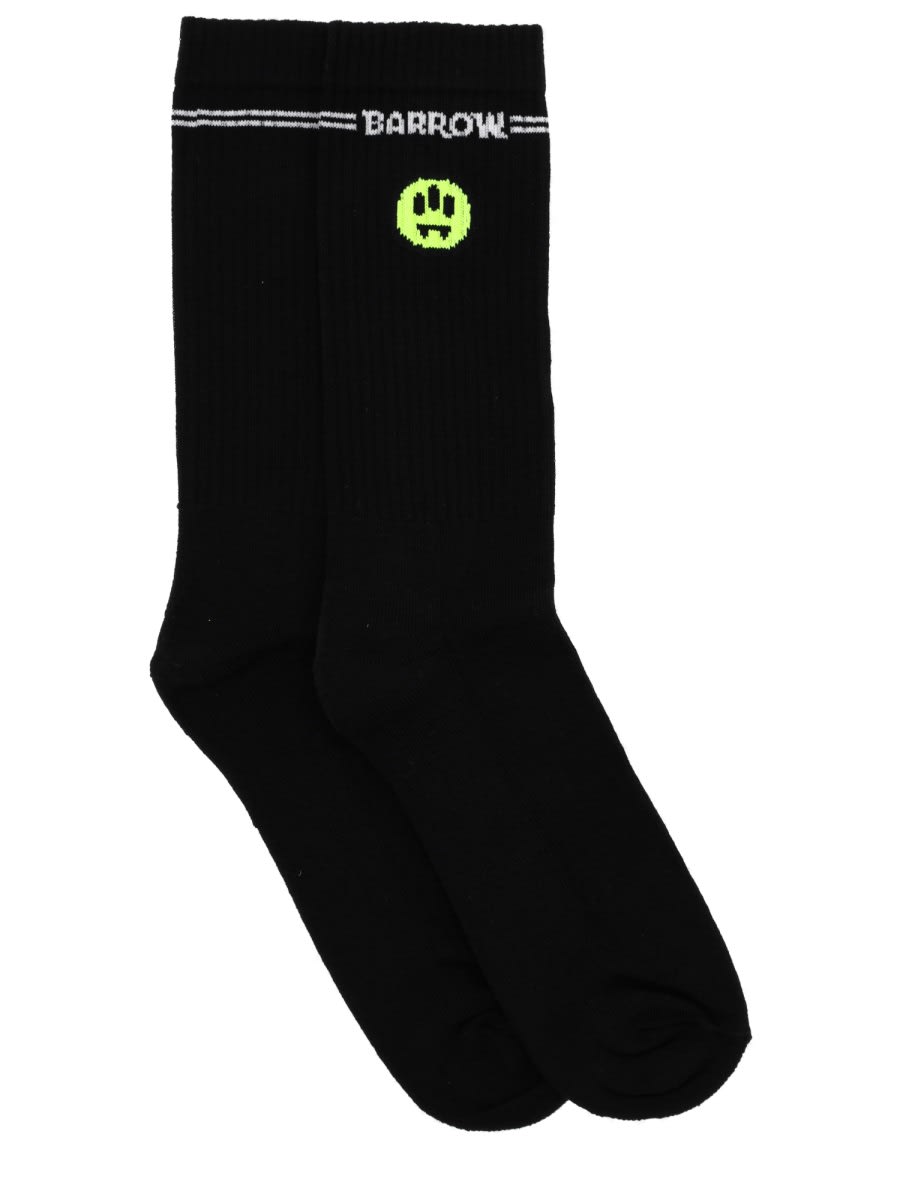 Barrow Socks With Logo In Black