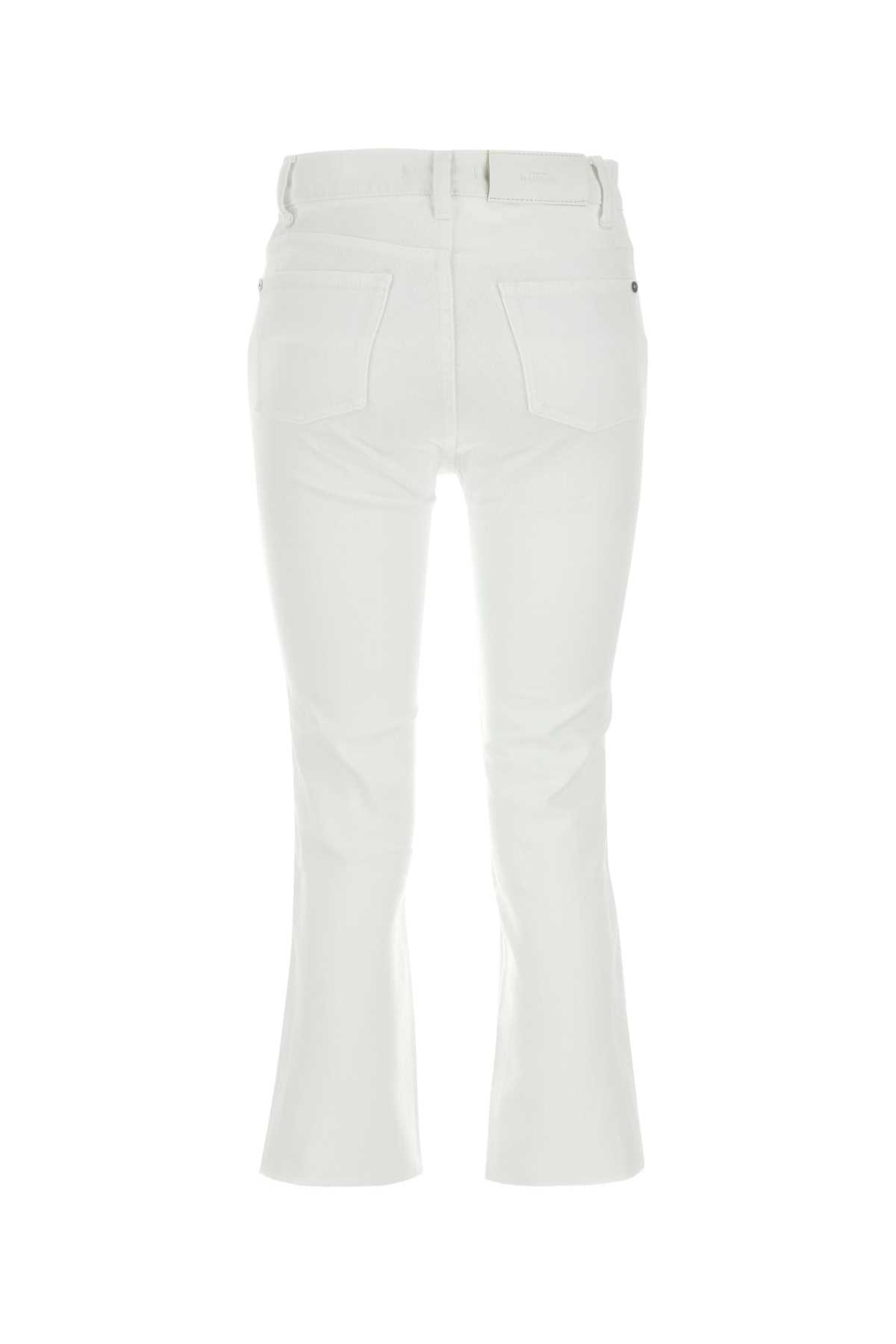 Shop 7 For All Mankind White Stretch Denim Logan Stovepipe Jeans In Yacht