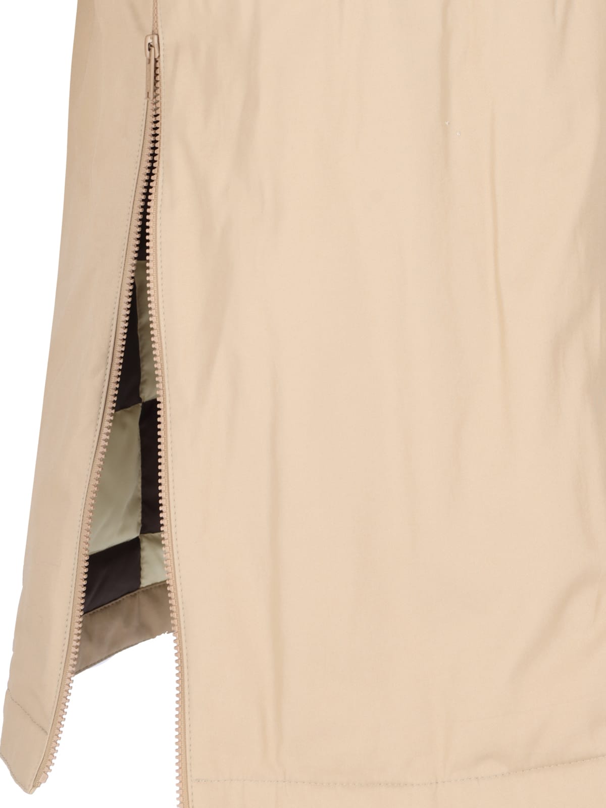 Shop Undercover X Fragment Design Cotton Trench Coat In Beige