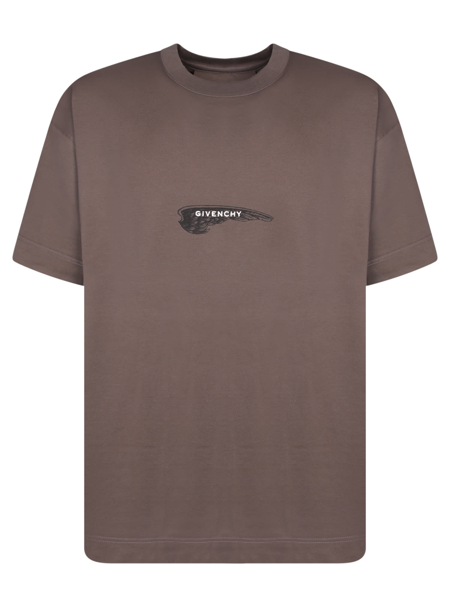 Givenchy Graphic Cotton T-shirt With Unique Logo Design And Distinctive Back Print In Purple