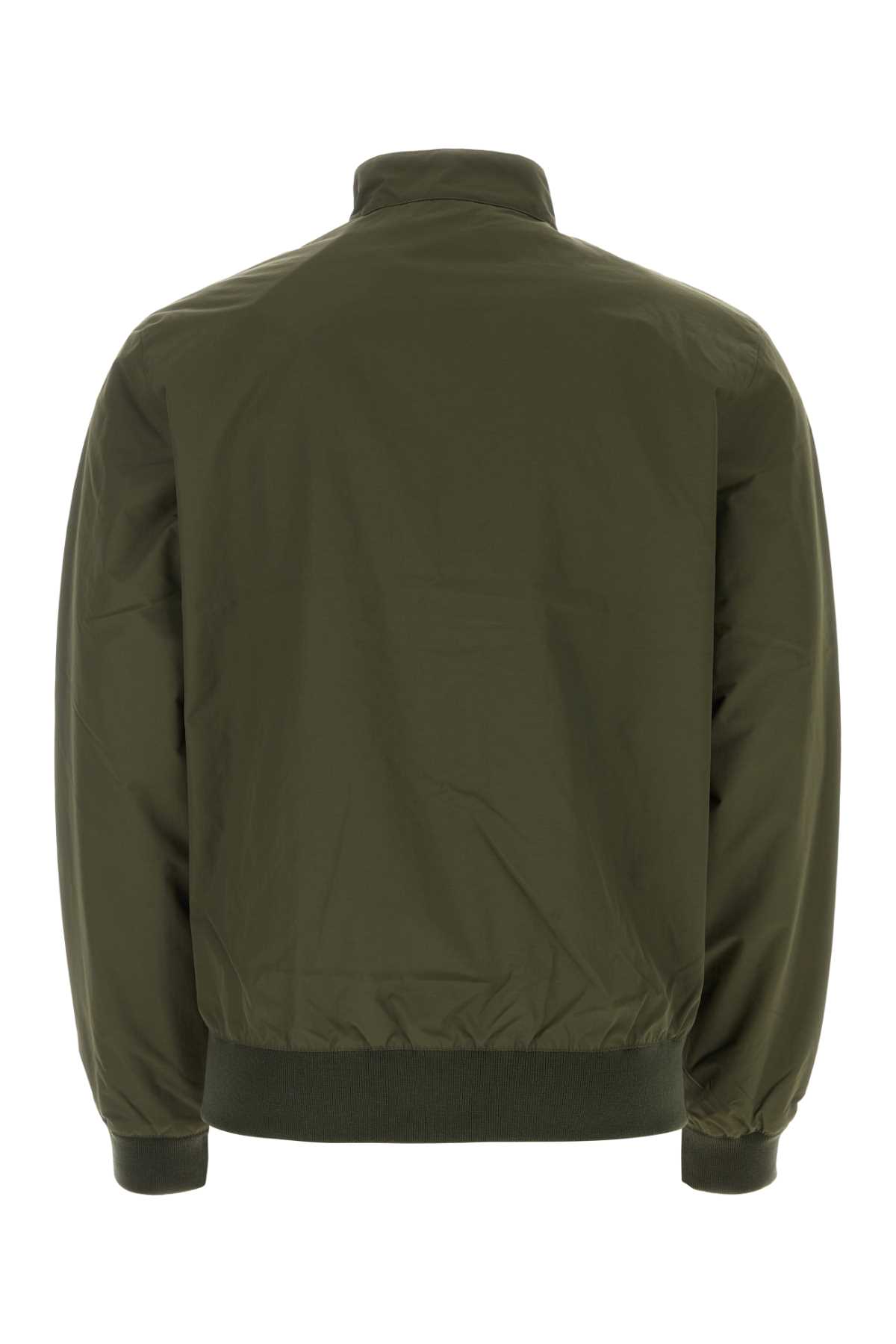 Shop Barbour Olive Green Nylon Royston Jacket