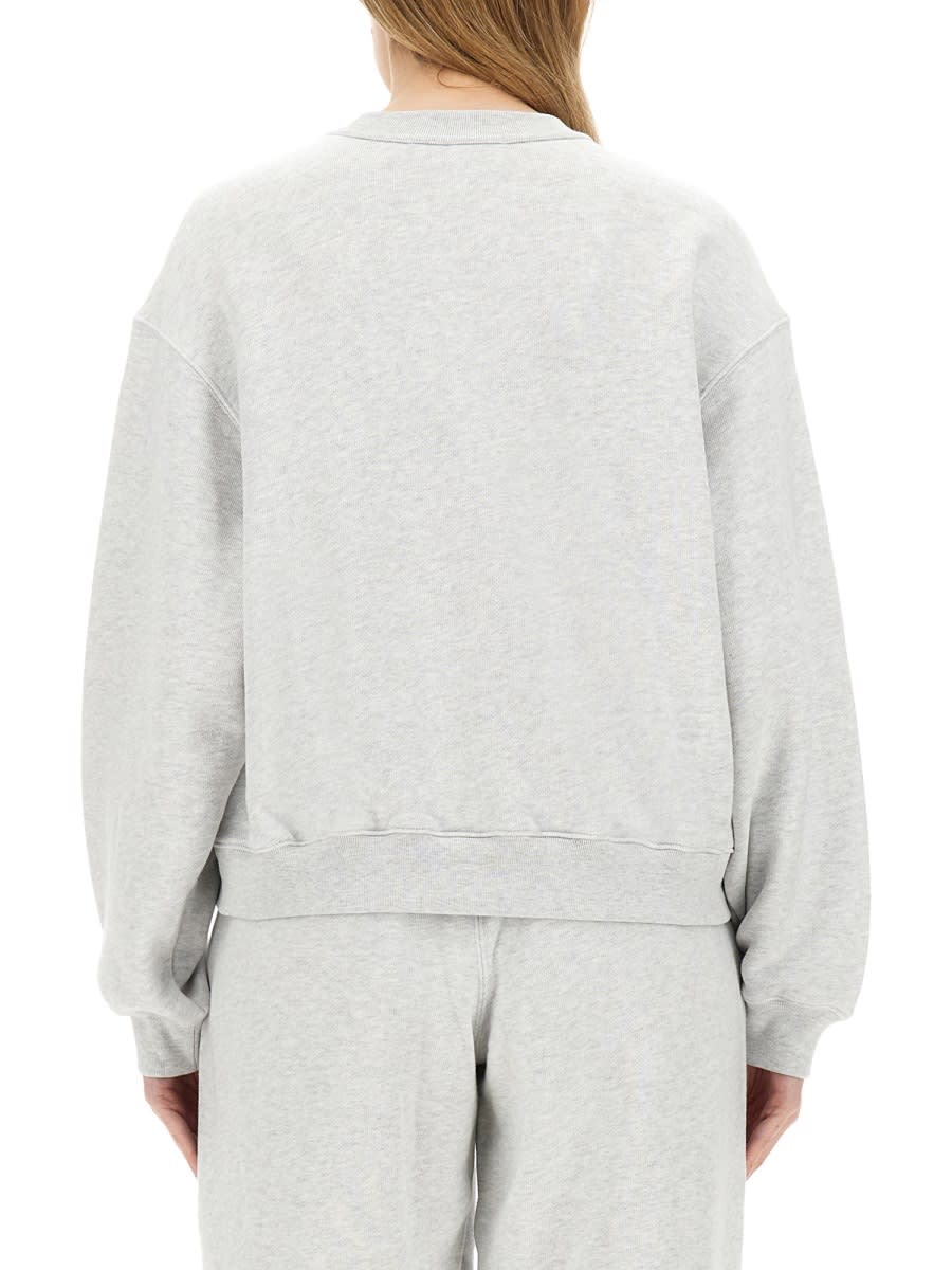 Shop Alexander Wang T Sweatshirt With Logo In Grey