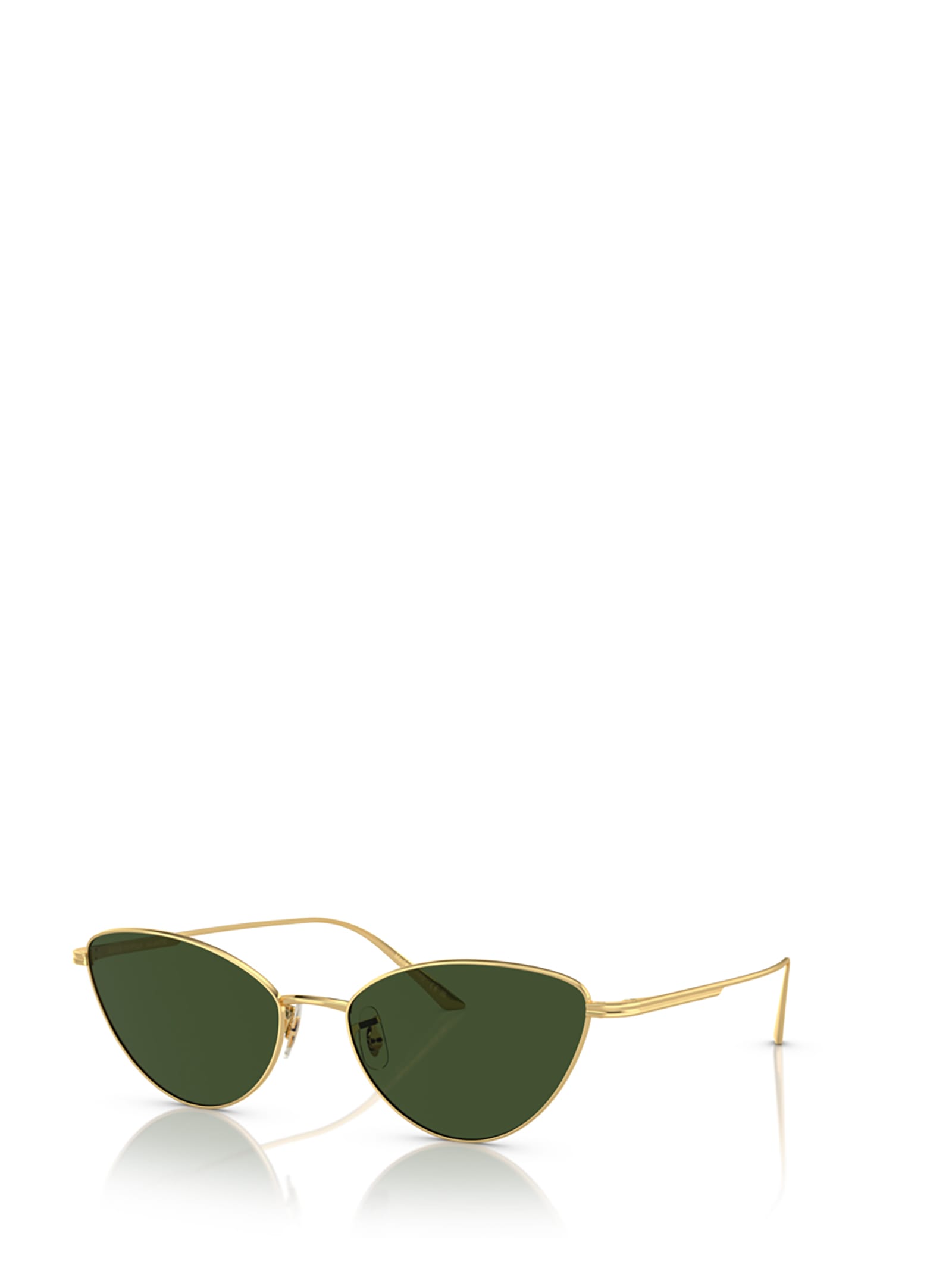 Shop Oliver Peoples Ov1328s Gold Sunglasses