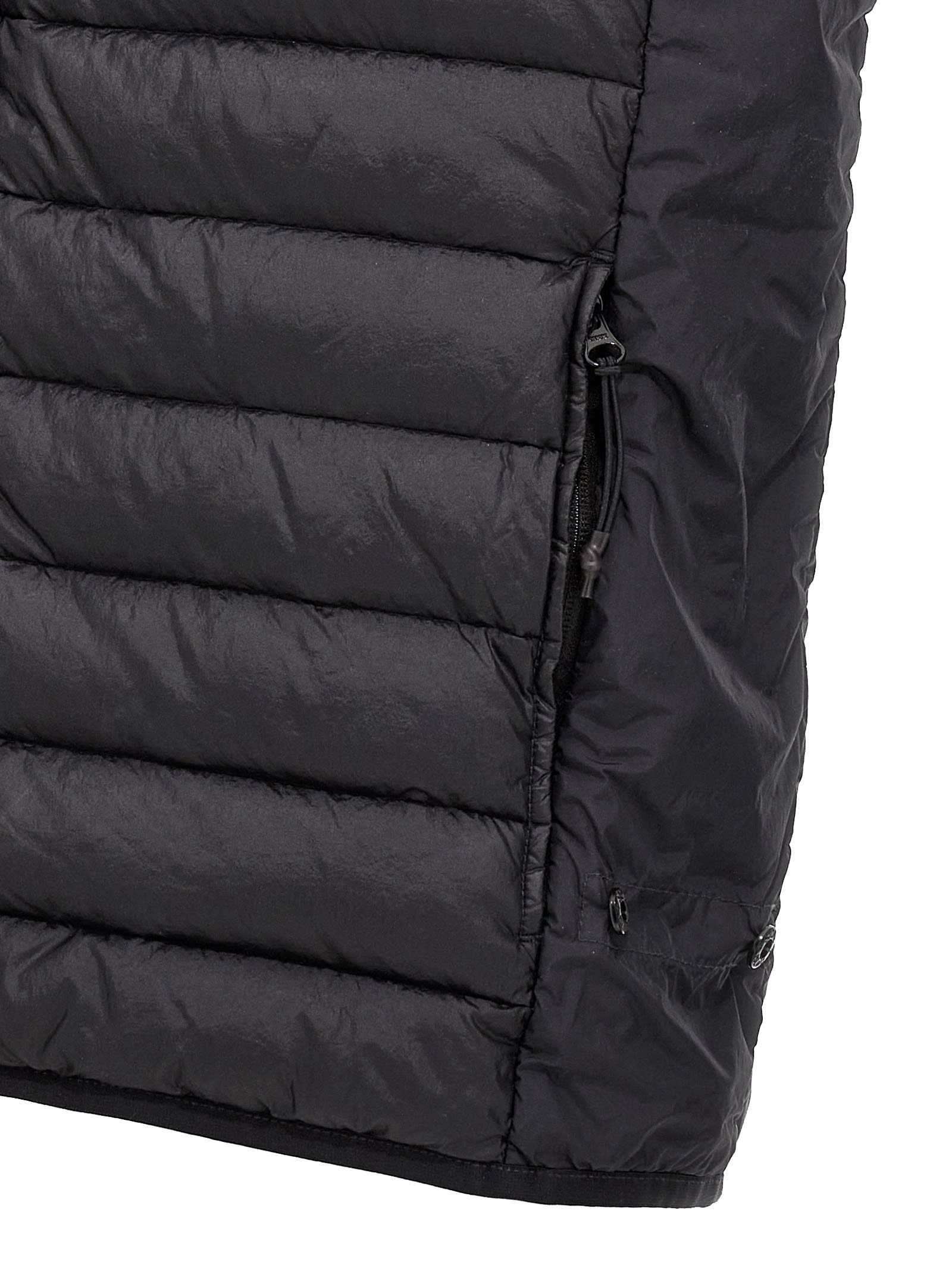 Shop Stone Island Loom Woven Chambers R-nylon Down-tc Vest In Black