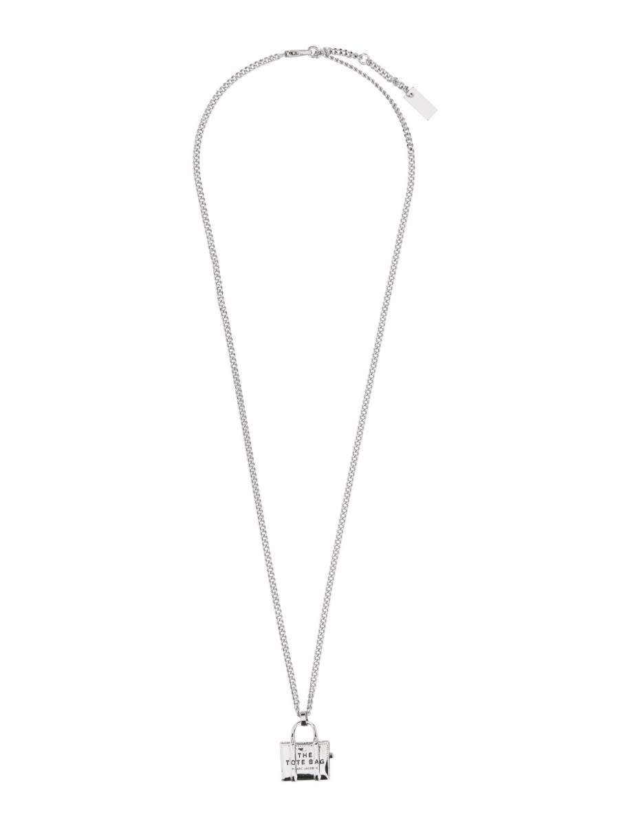 Marc Jacobs Mini Icon Necklace The Tote Bag In Metallic