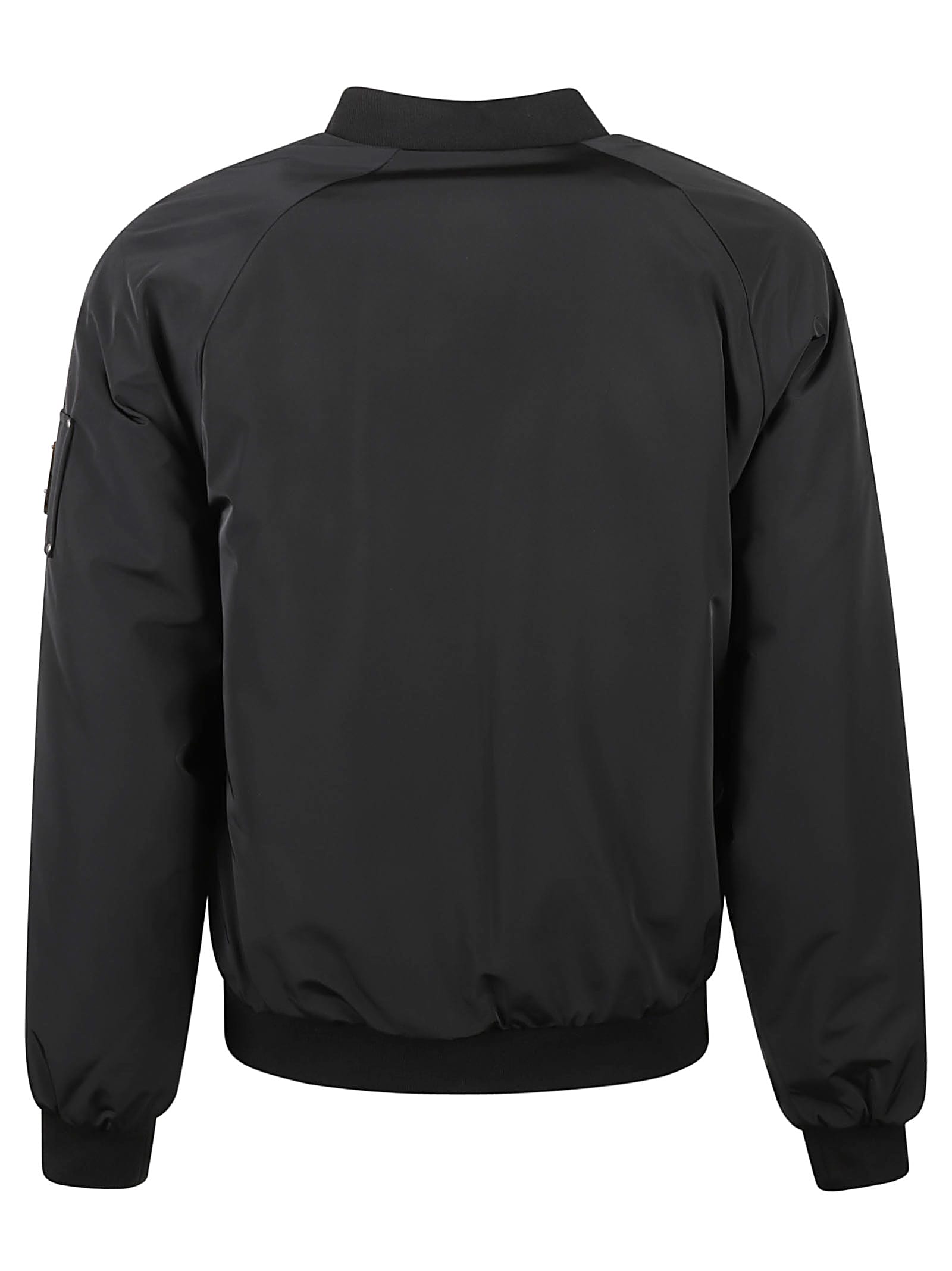 Shop Moose Knuckles Pocket Zip Bomber In Black