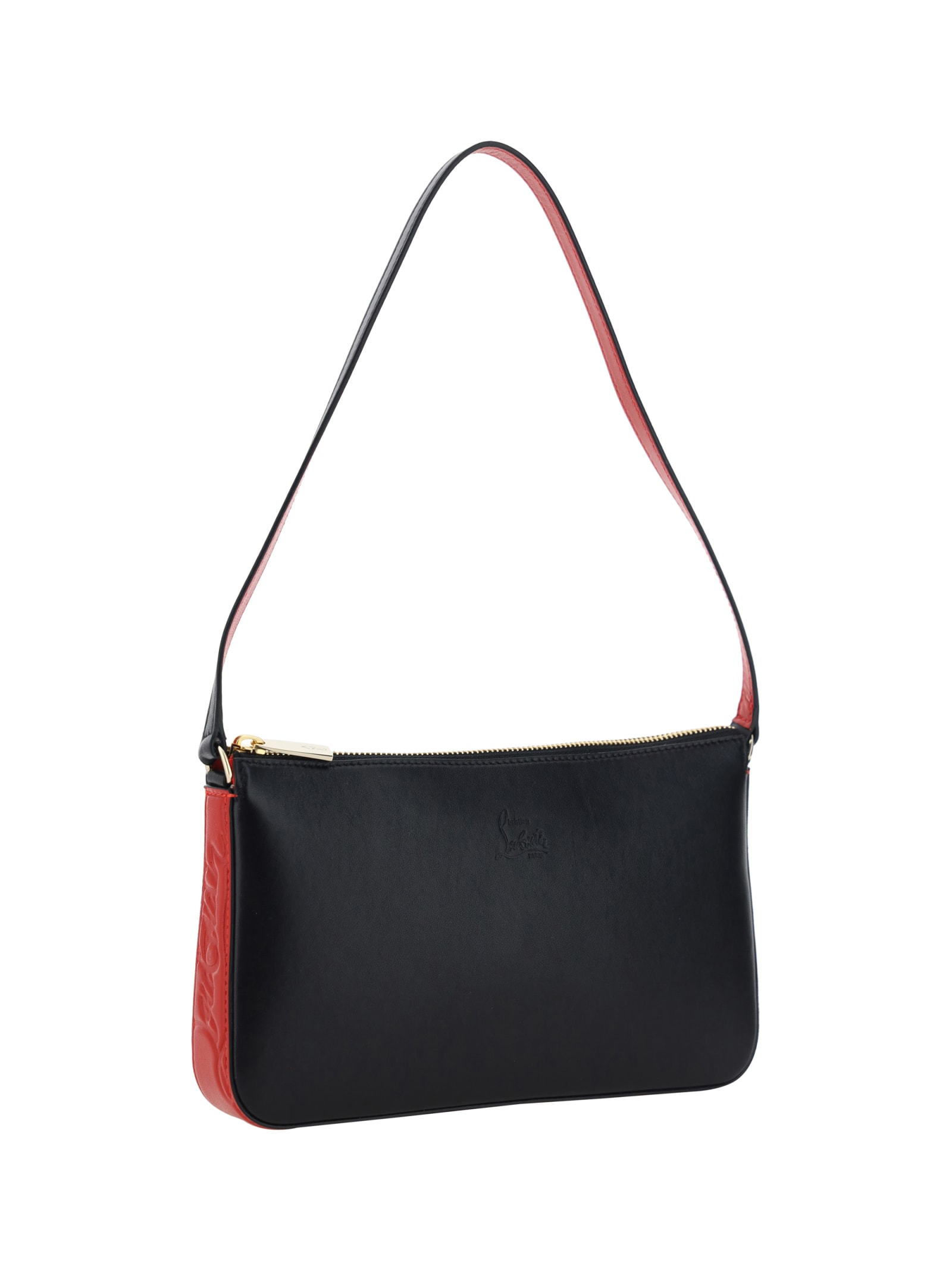 Shop Christian Louboutin Loubila Shoulder Bag In Black