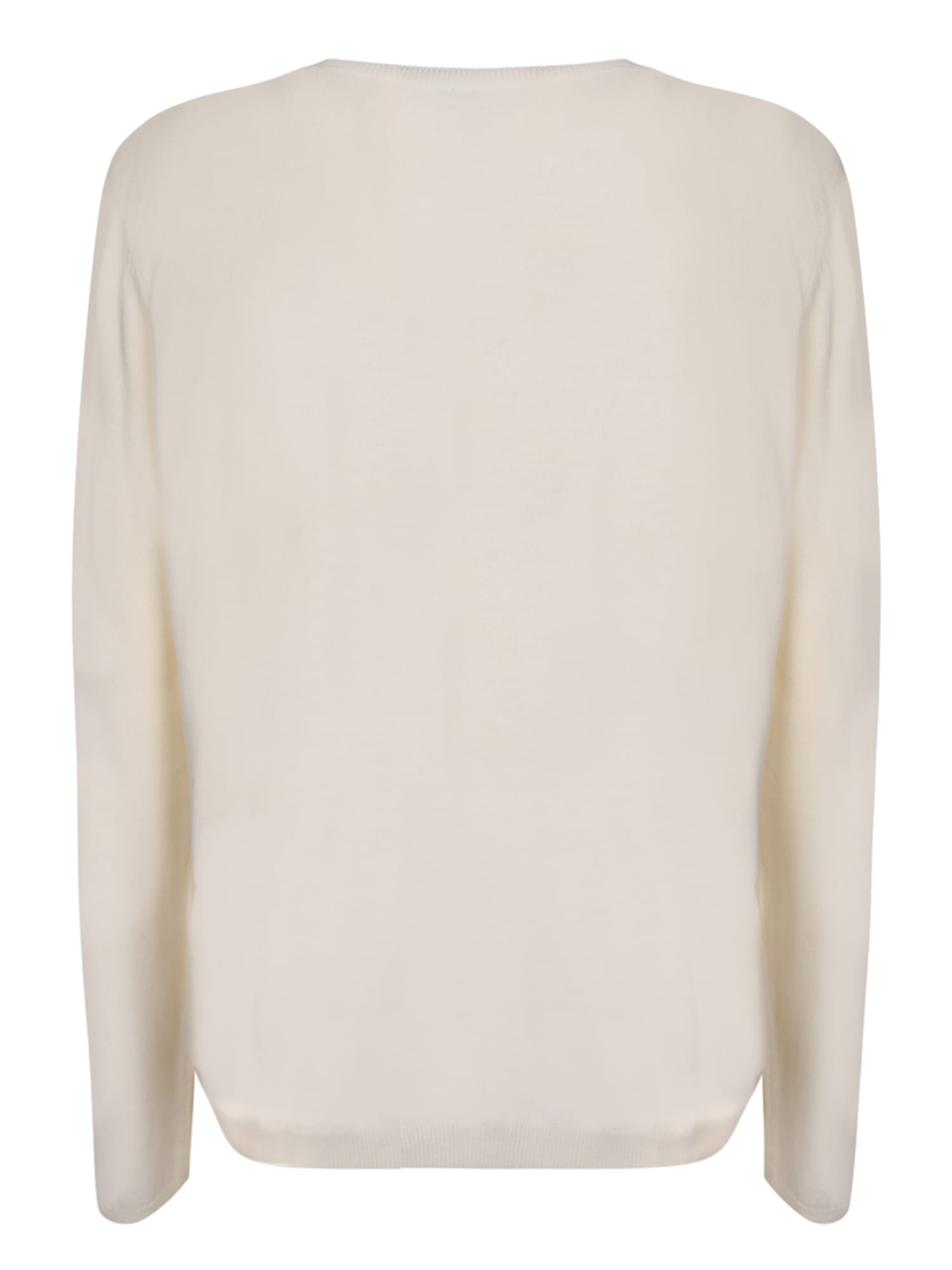 Shop Apc Albane Logo-embroiderd Jumper Ecru In White