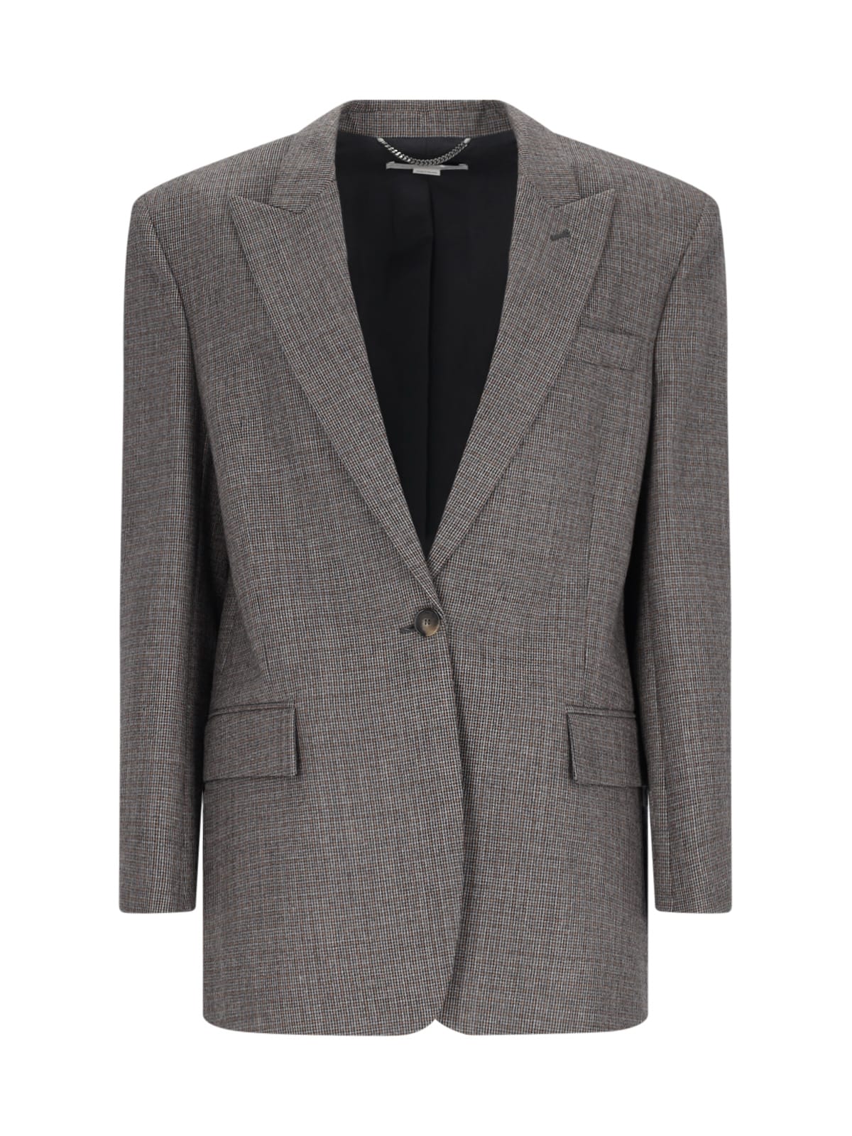 Shop Stella Mccartney Single-breasted Blazer In Gray