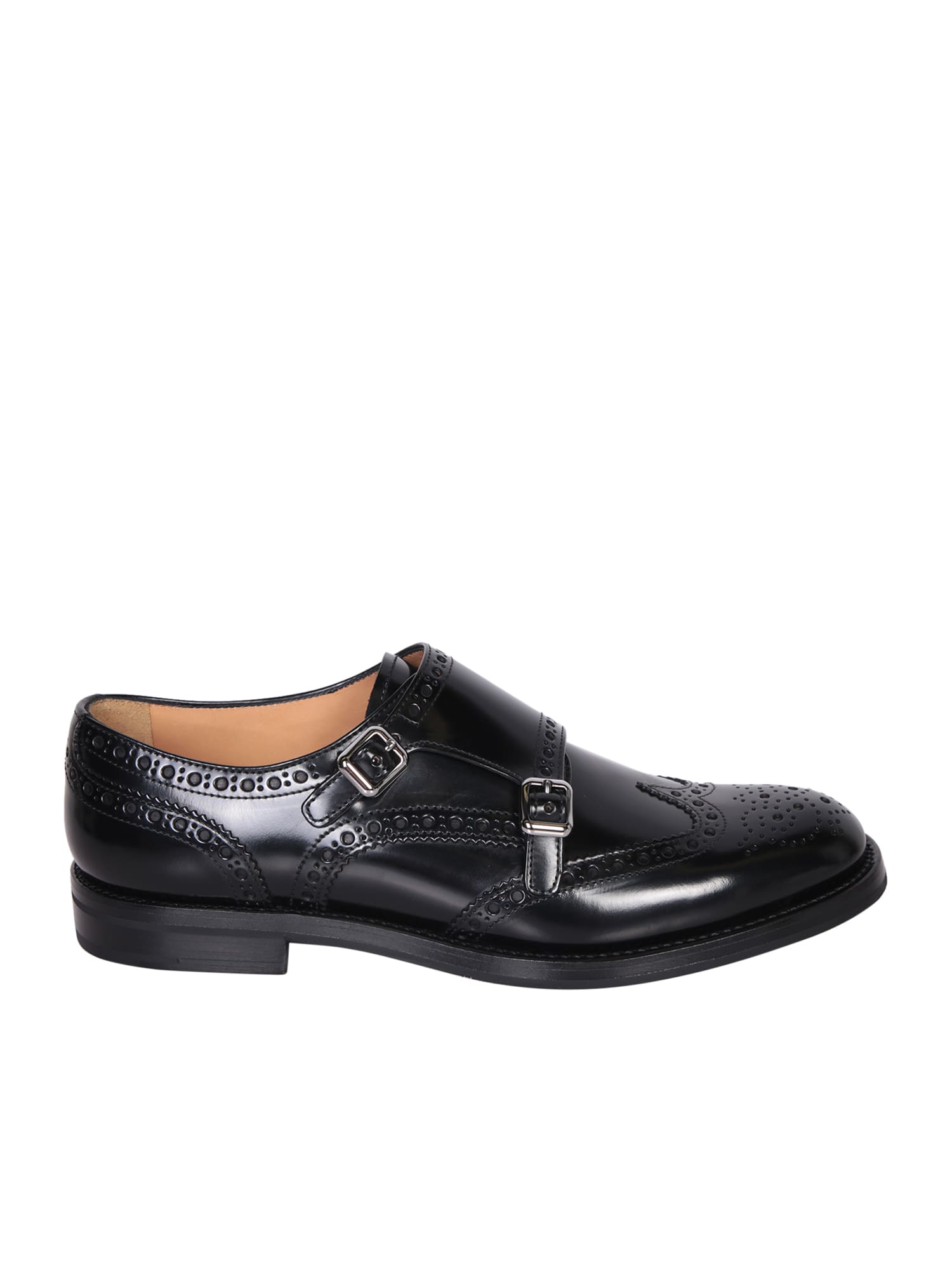 Shop Church's Lana D Buckle Polibin Black Shoes