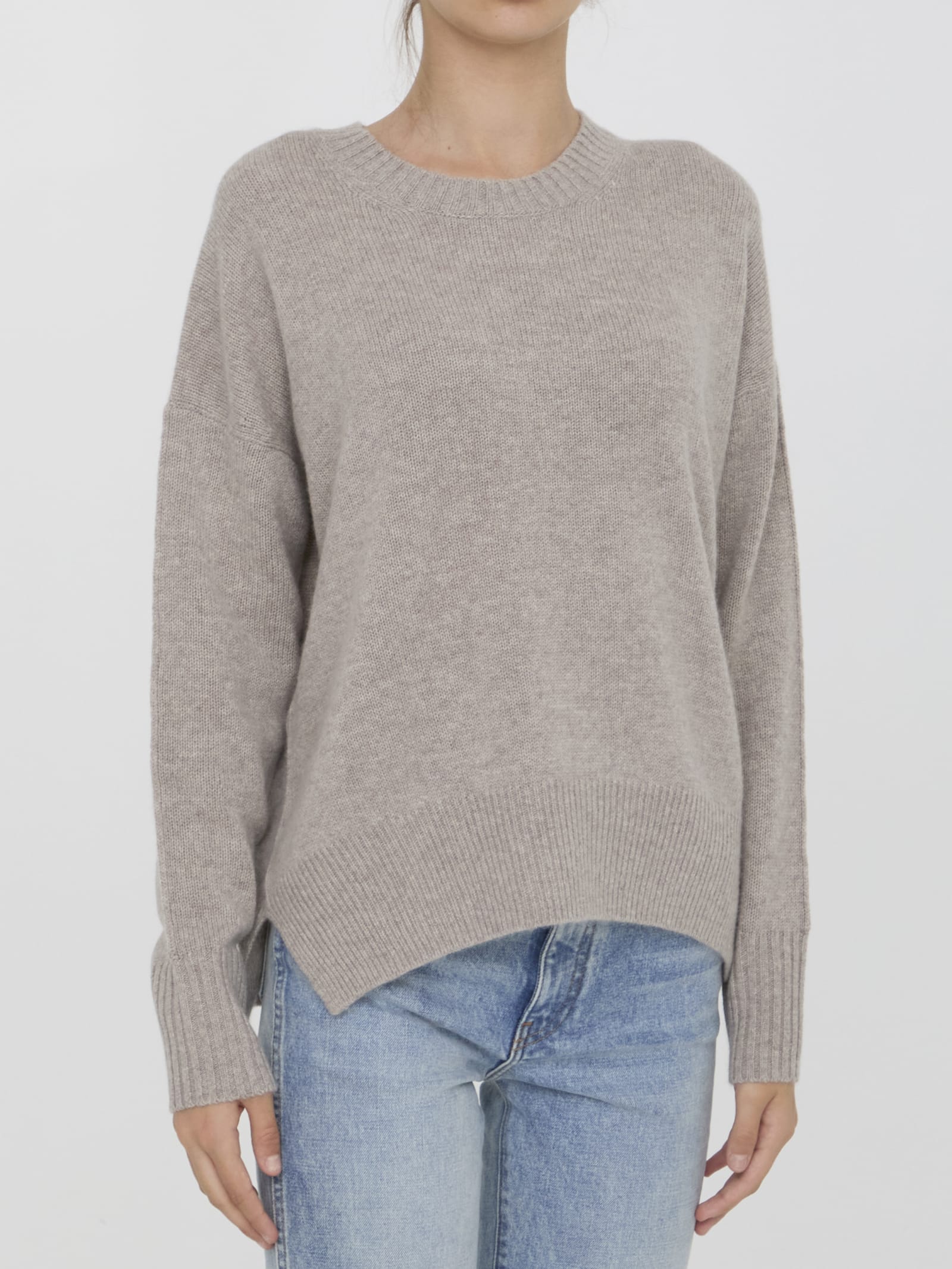 Shop Allude Cashmere Jumper In Beige