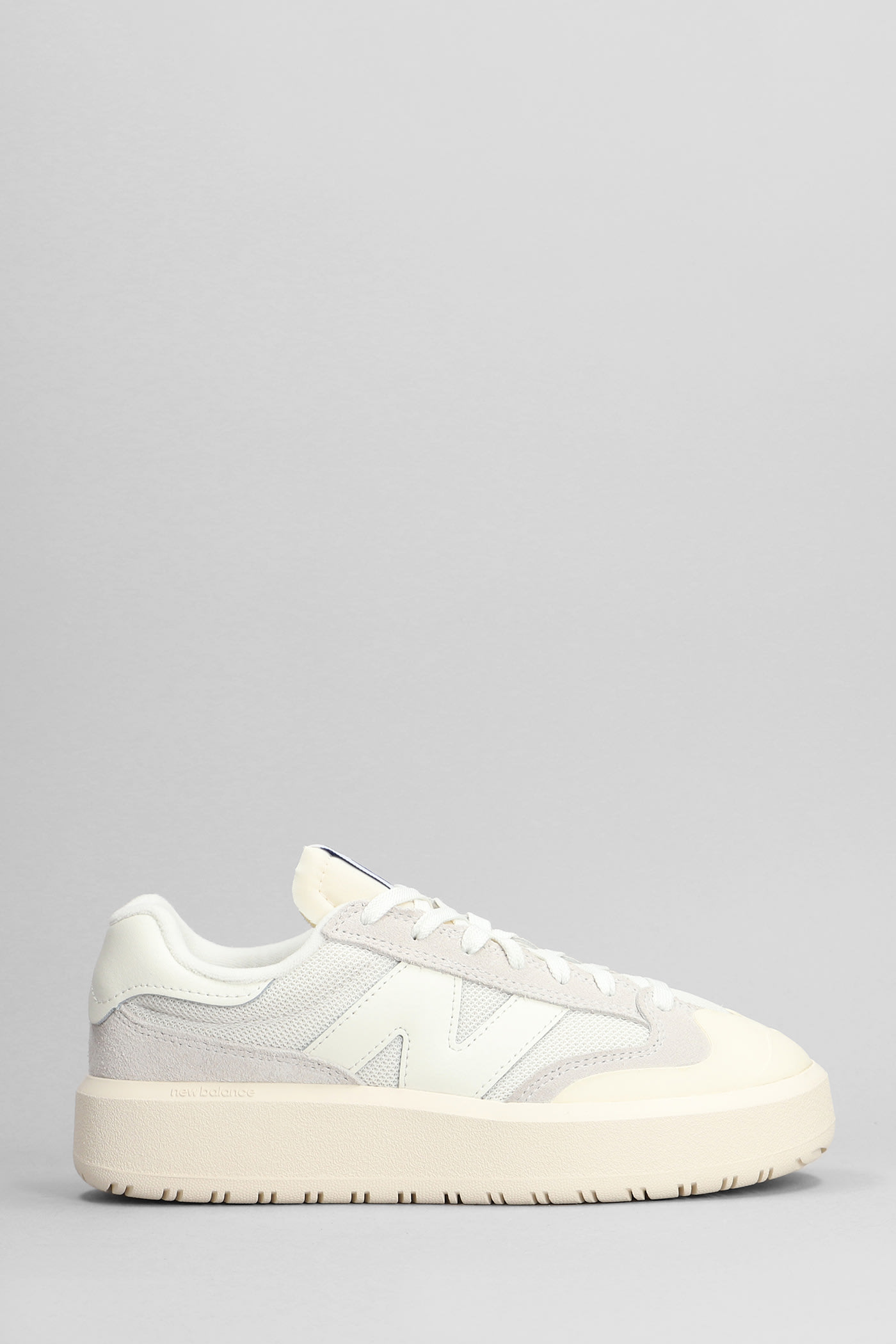302 Sneakers In Beige Suede And Fabric