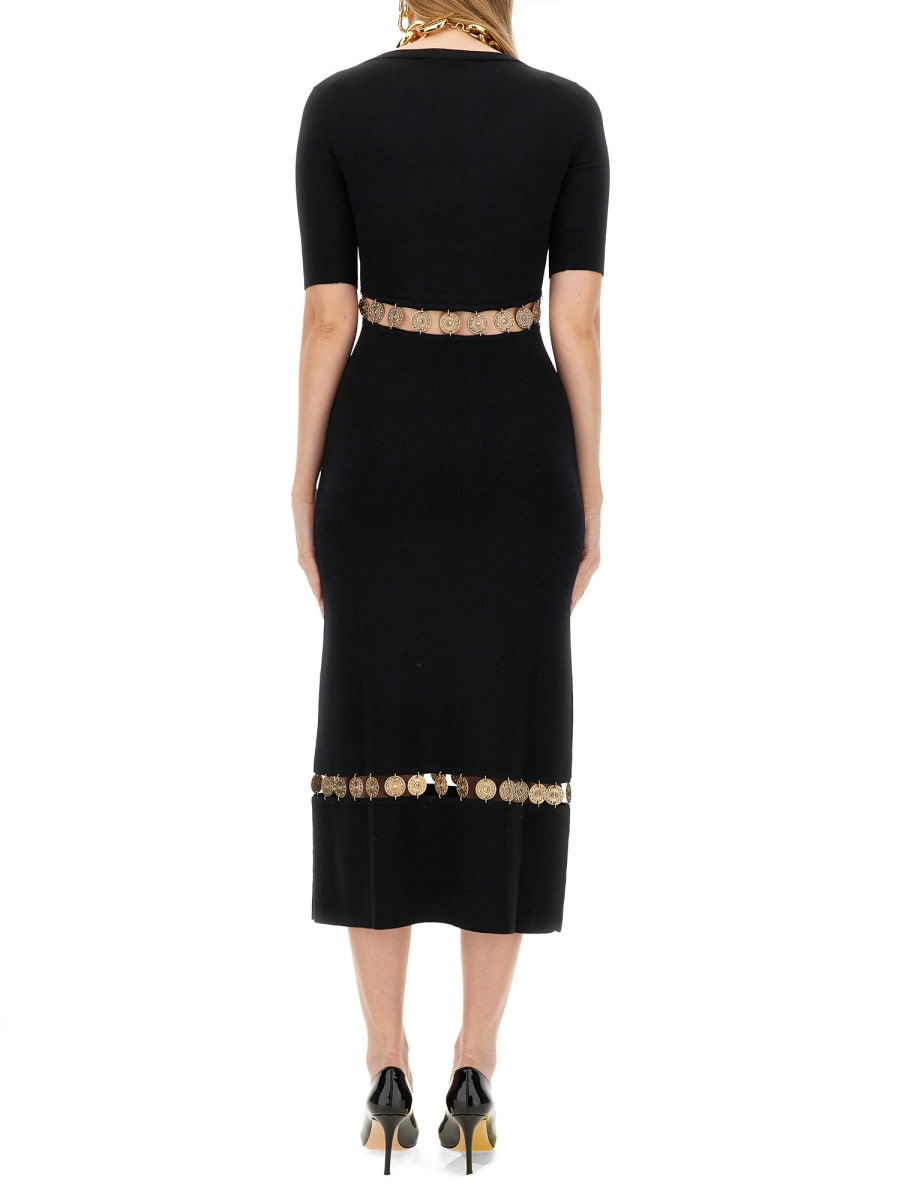 Shop Rabanne Dress Cut Out In Black