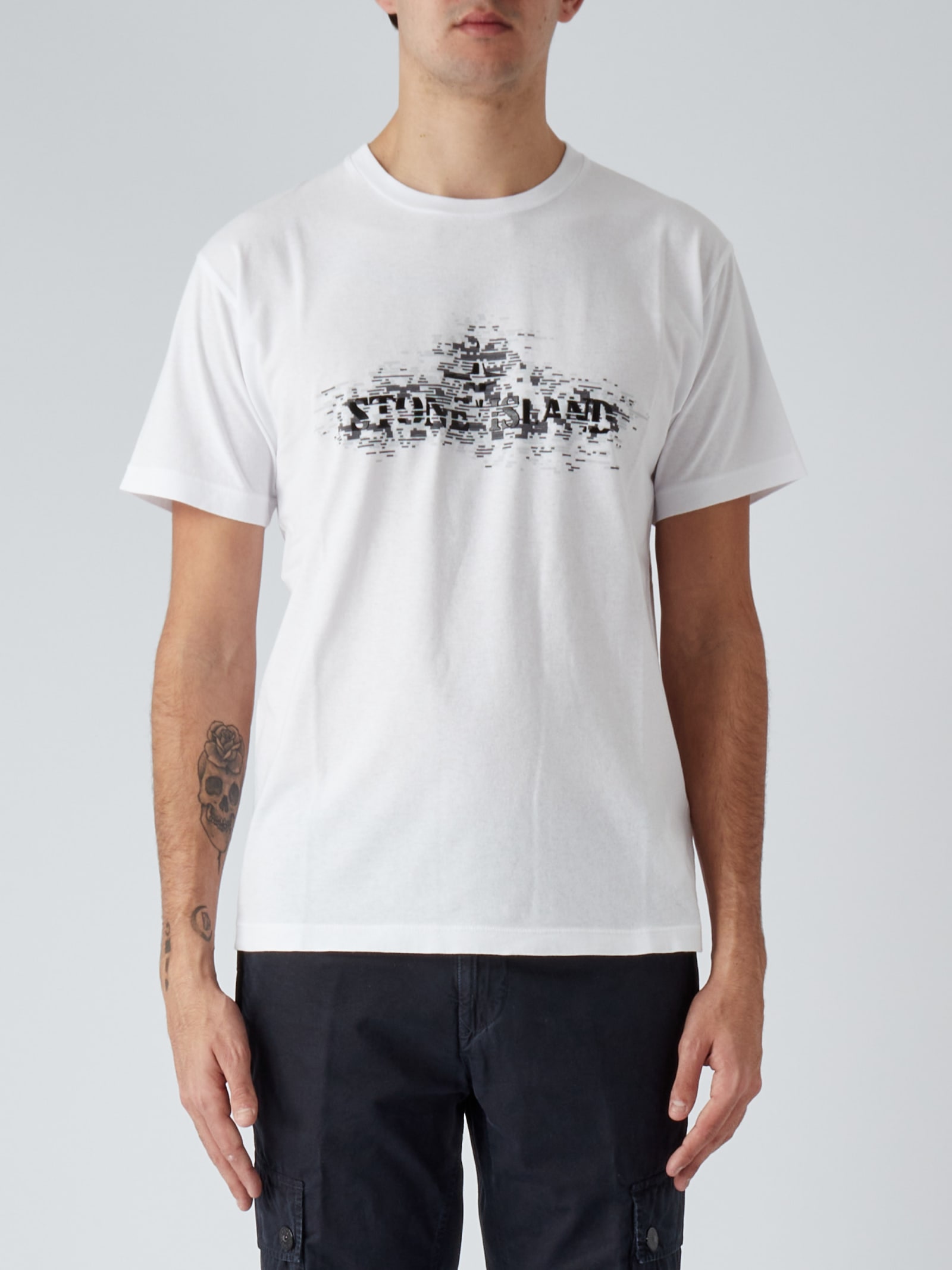 Stone Island T-shirt T-shirt In Bianco