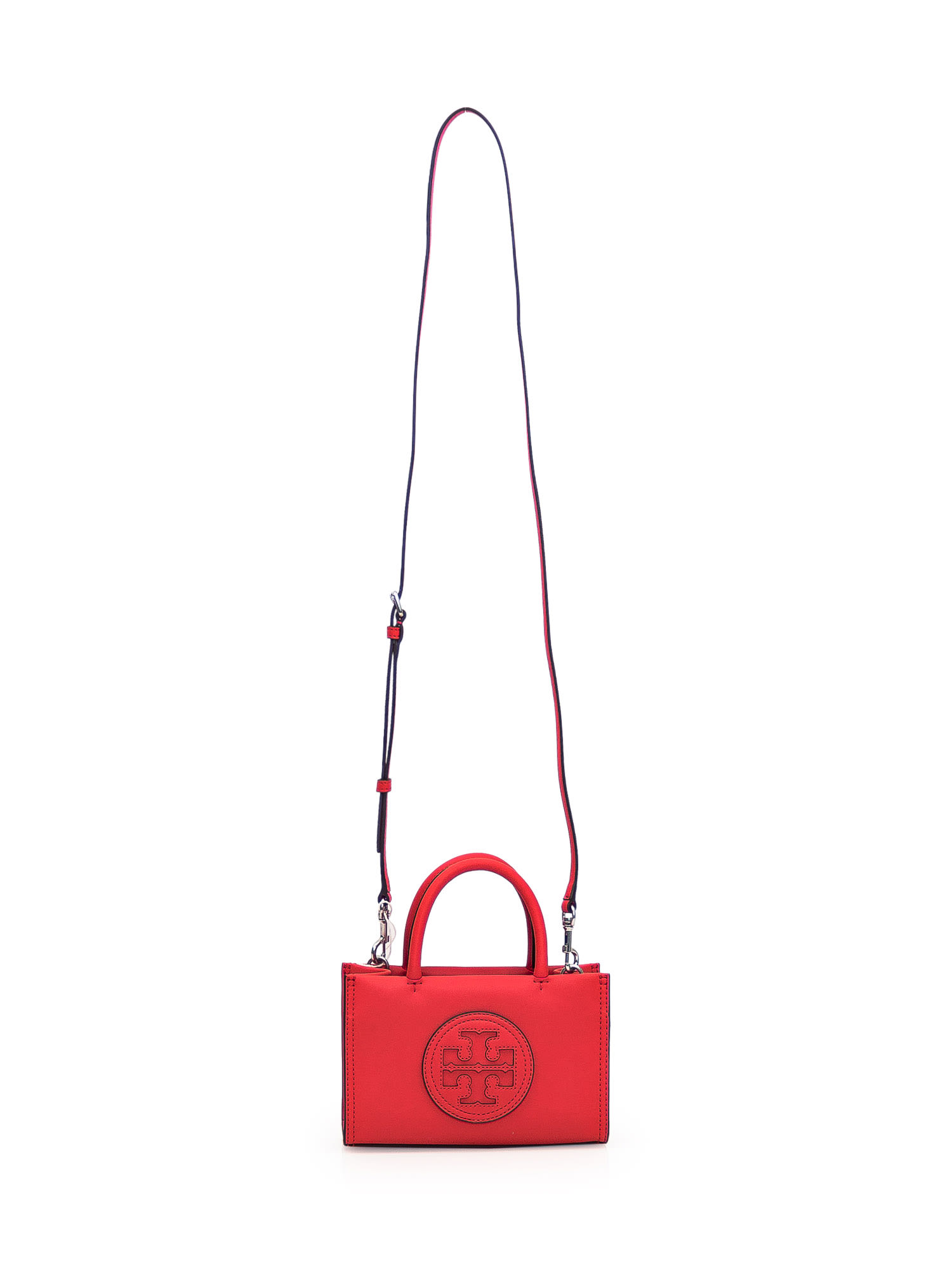 Shop Tory Burch Ella Mini Bag In Poppy Red