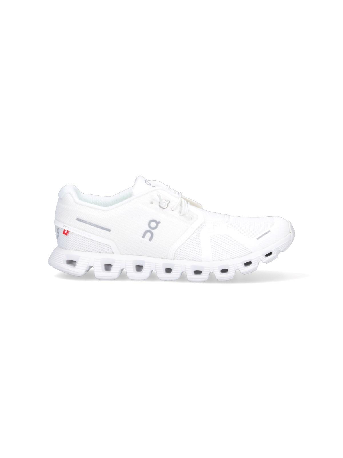 Shop On Cloud 5 Sneakers In Undyed White White
