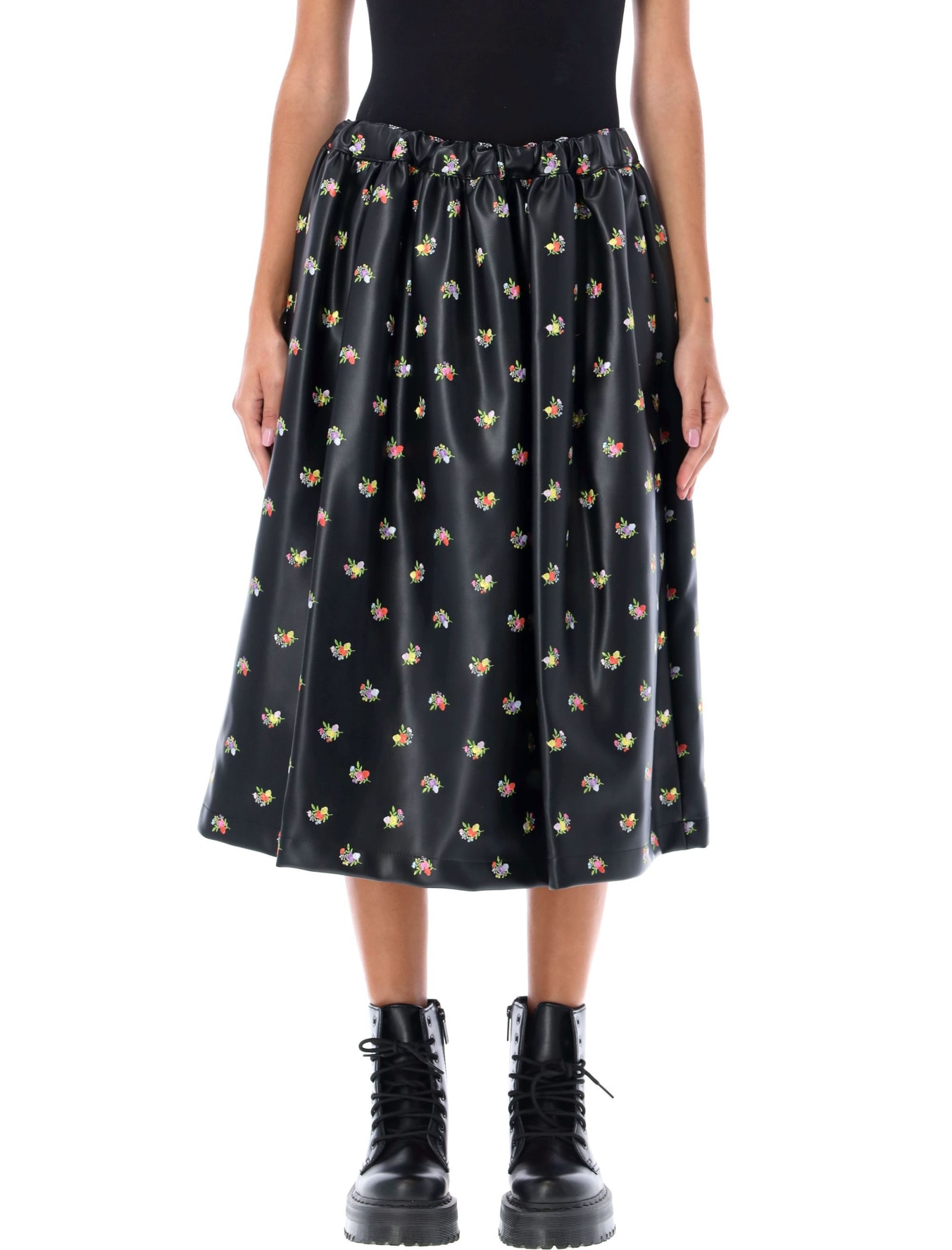 Comme Des Garçons Girl Floral Midi Skirt