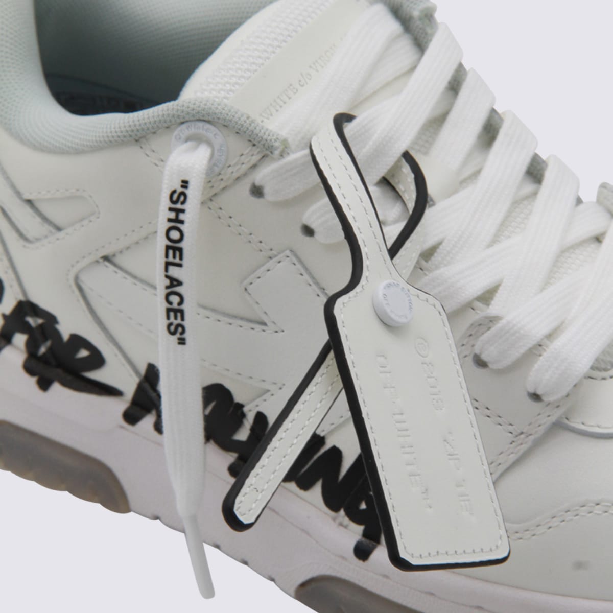 Off-white White And Black Out Of Office Sneakers In White