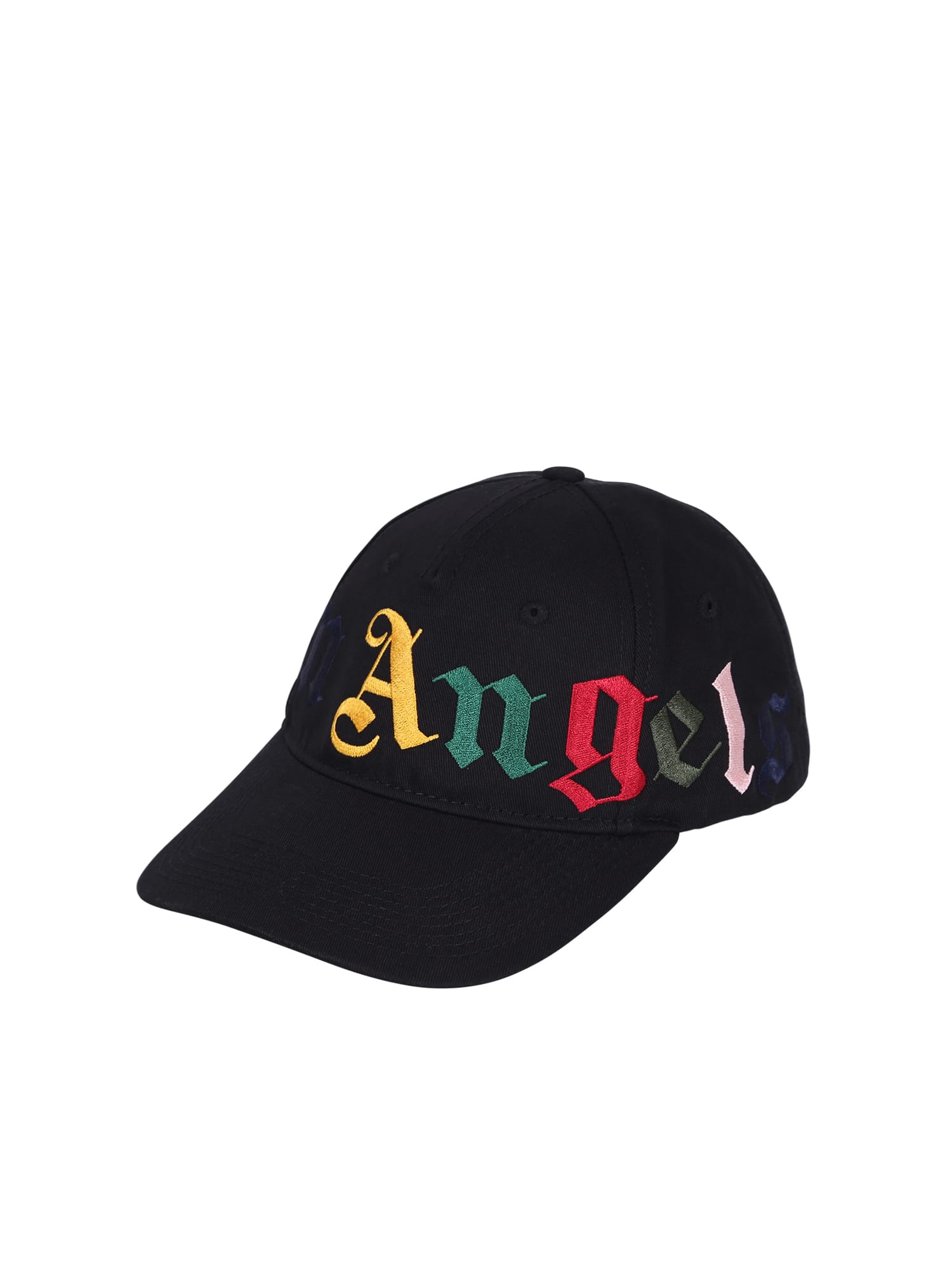 Click to view more detailed imagery on our partner's website Palm Angels Branded Baseball Hat In Black