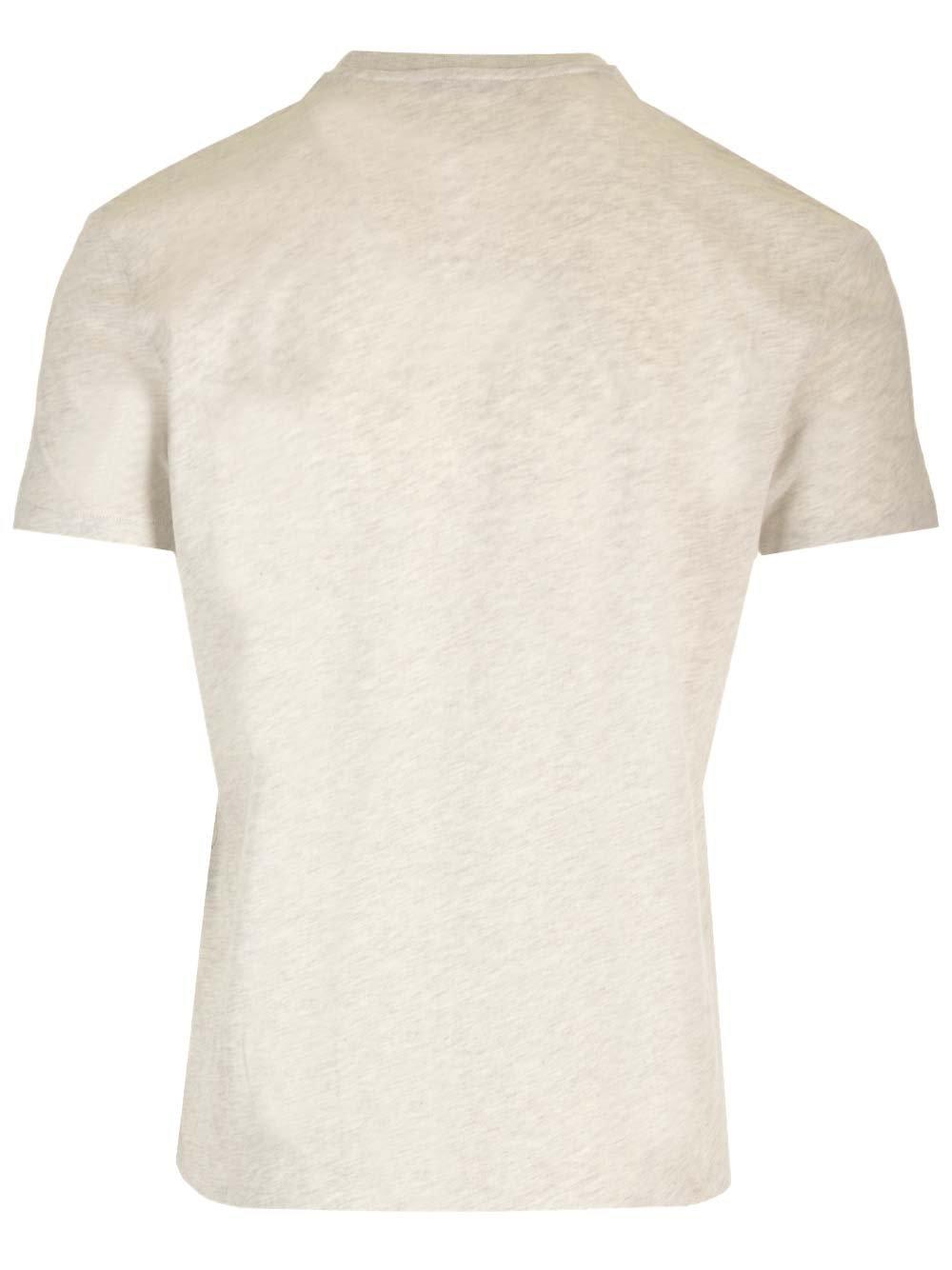 Shop Tom Ford Crewneck Short-sleeved T-shirt In Grey