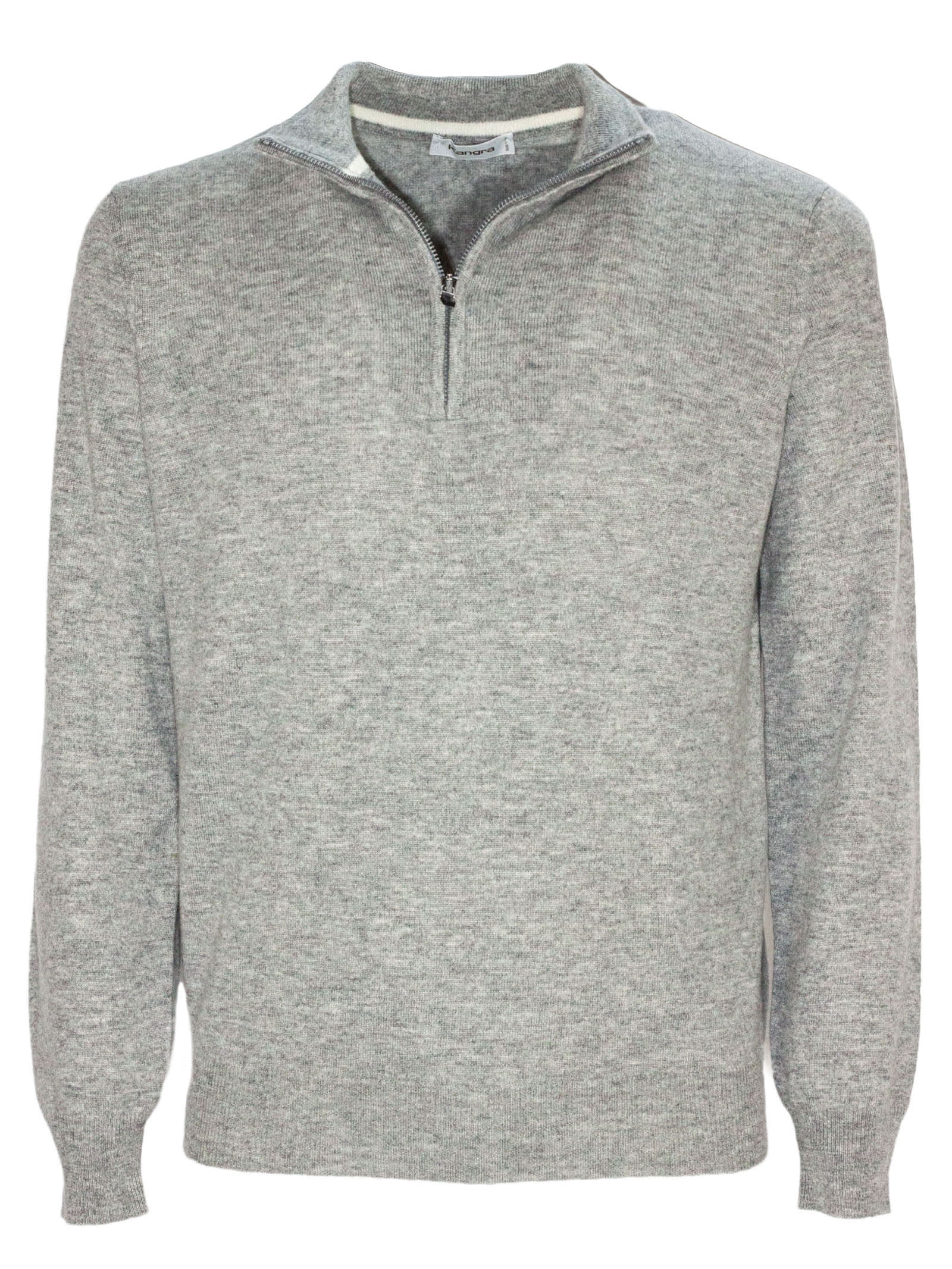 Grey Wool And Cashmere Blend Jumper