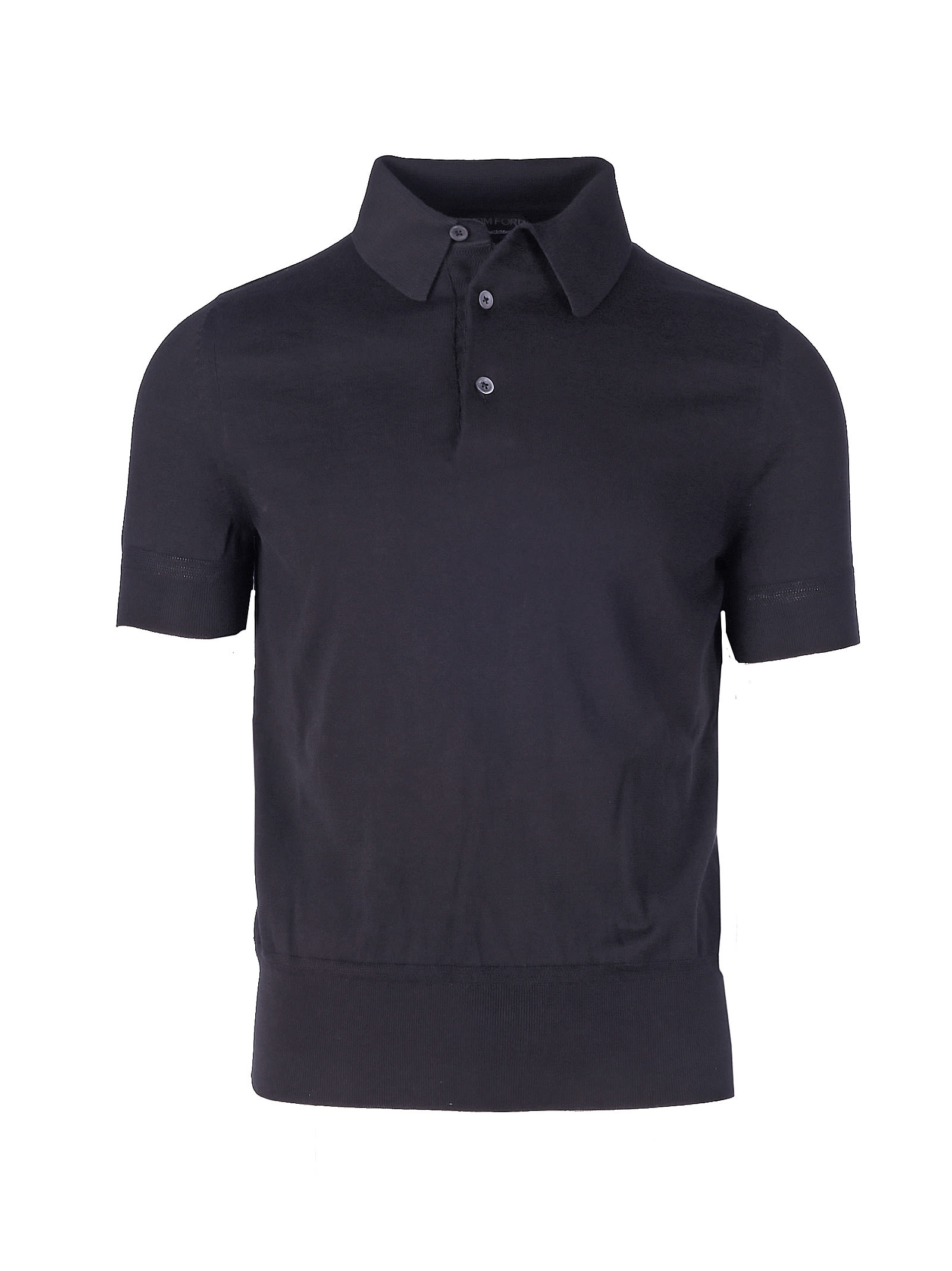 Tom Ford Cotton Polo In Blue