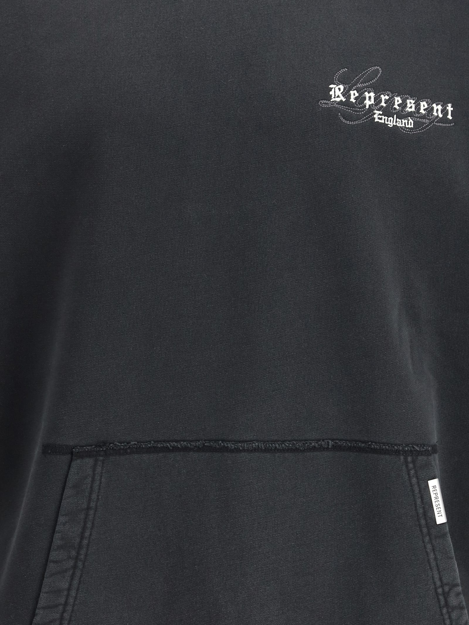 Represent Legacy Overprint Hoodie In Gray