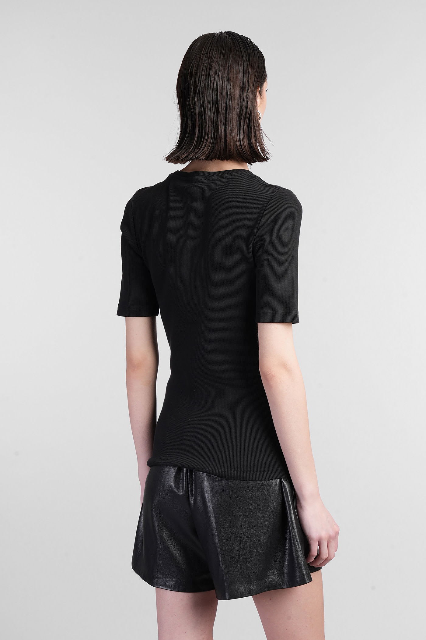 Anine Bing Black Short-sleeved T-shirt