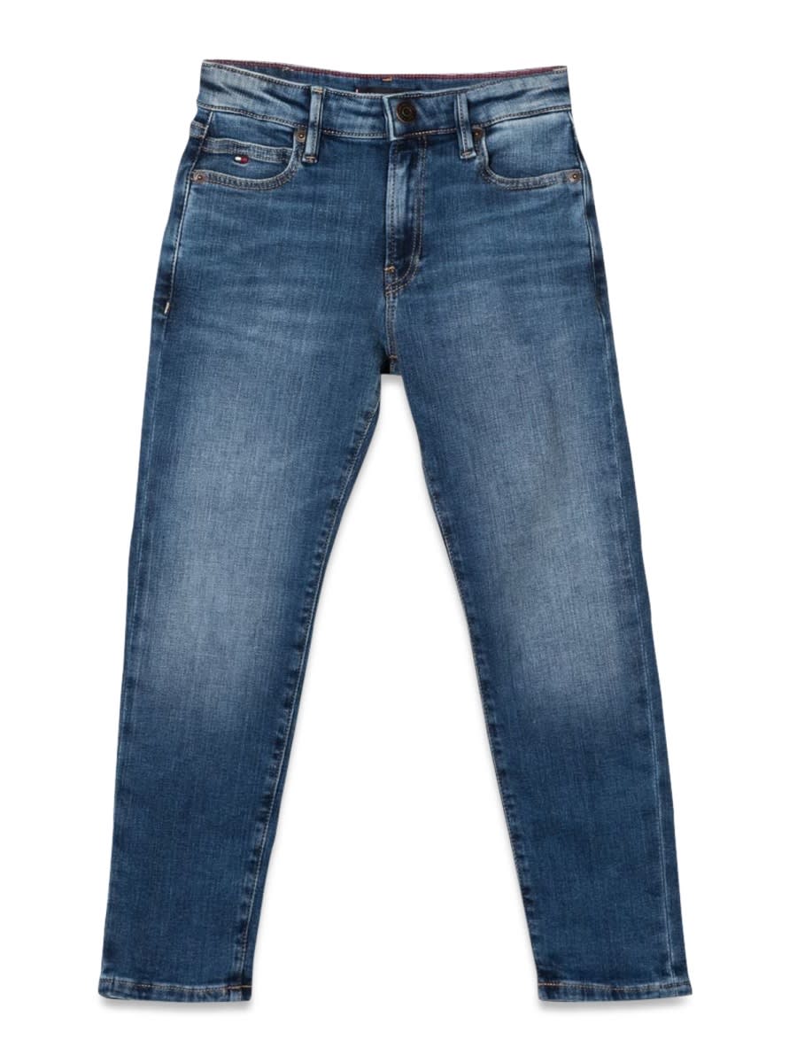Tommy Hilfiger Modern Straight Mid Blue In Denim