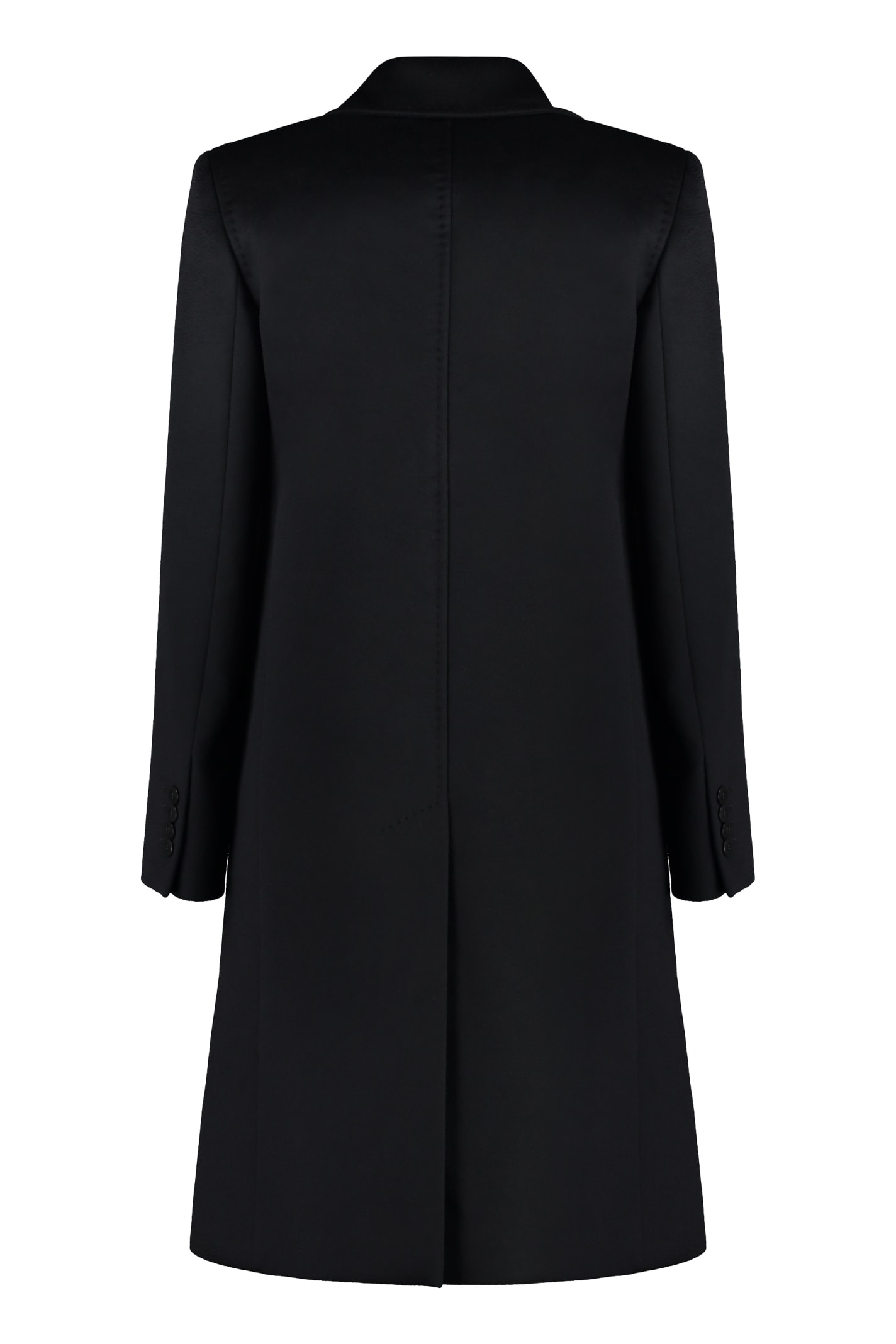 Shop Max Mara Faiti Double-breasted Coat In Black