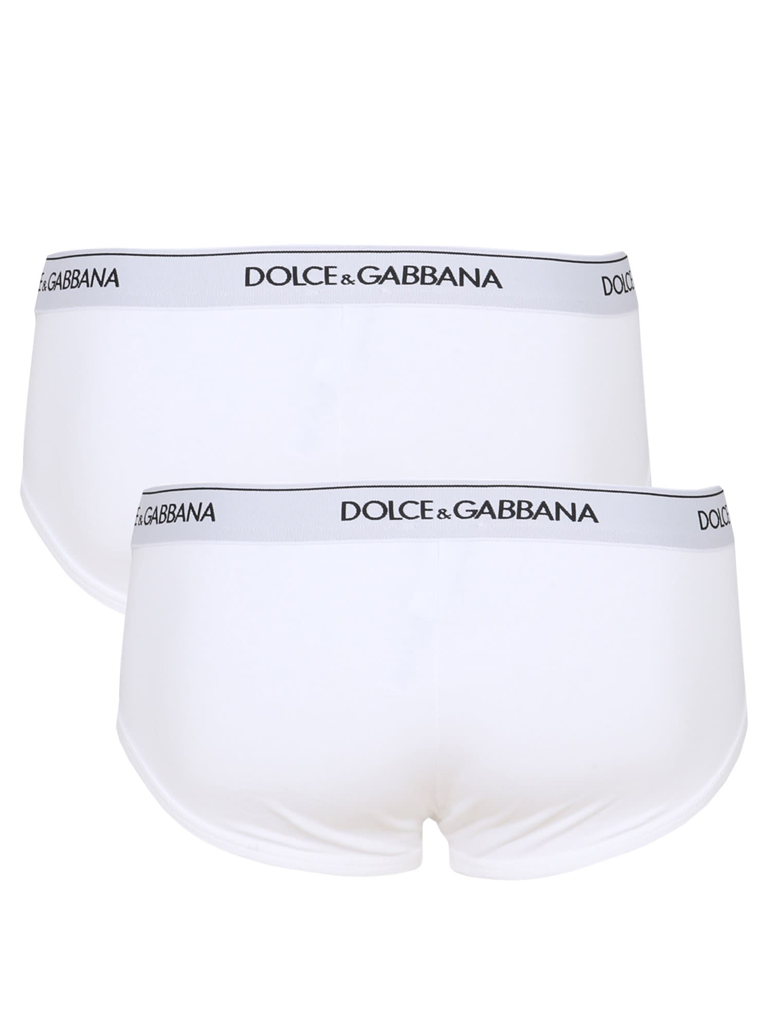 Shop Dolce & Gabbana Pack Of Two Slips