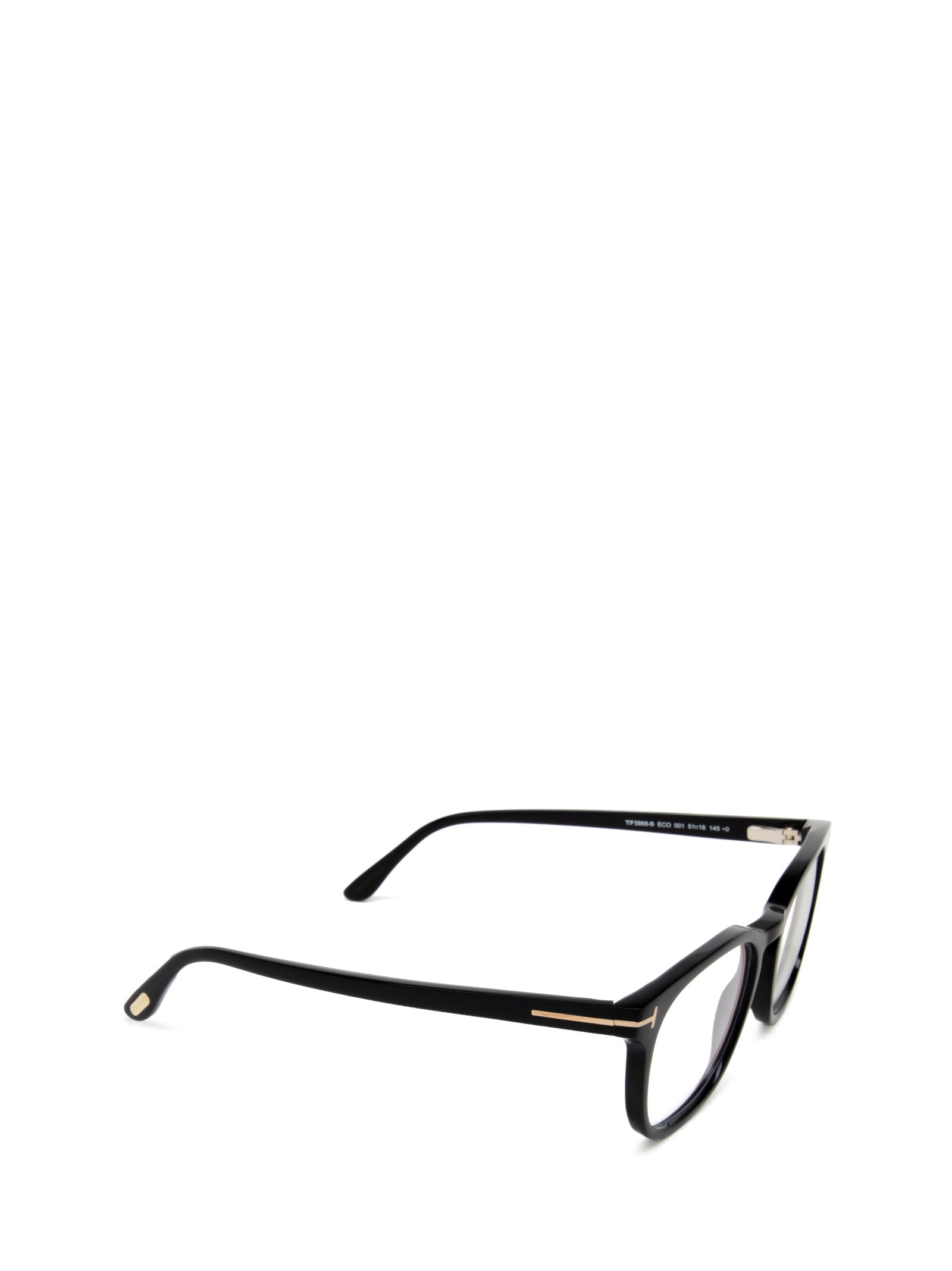 Shop Tom Ford Ft5868-b Shiny Black Glasses