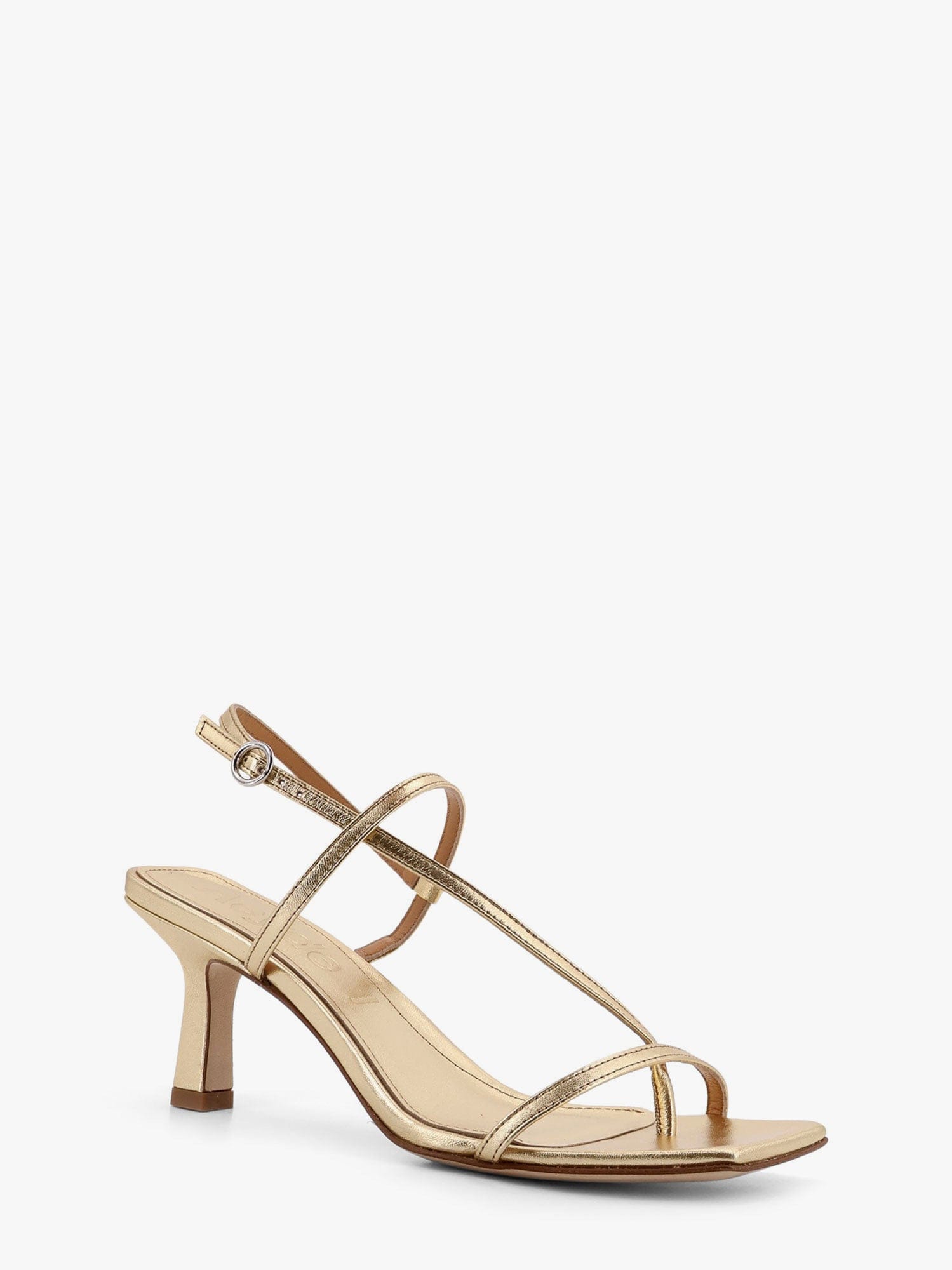 Aeyde Elise Leather Thong Sandals In Golden