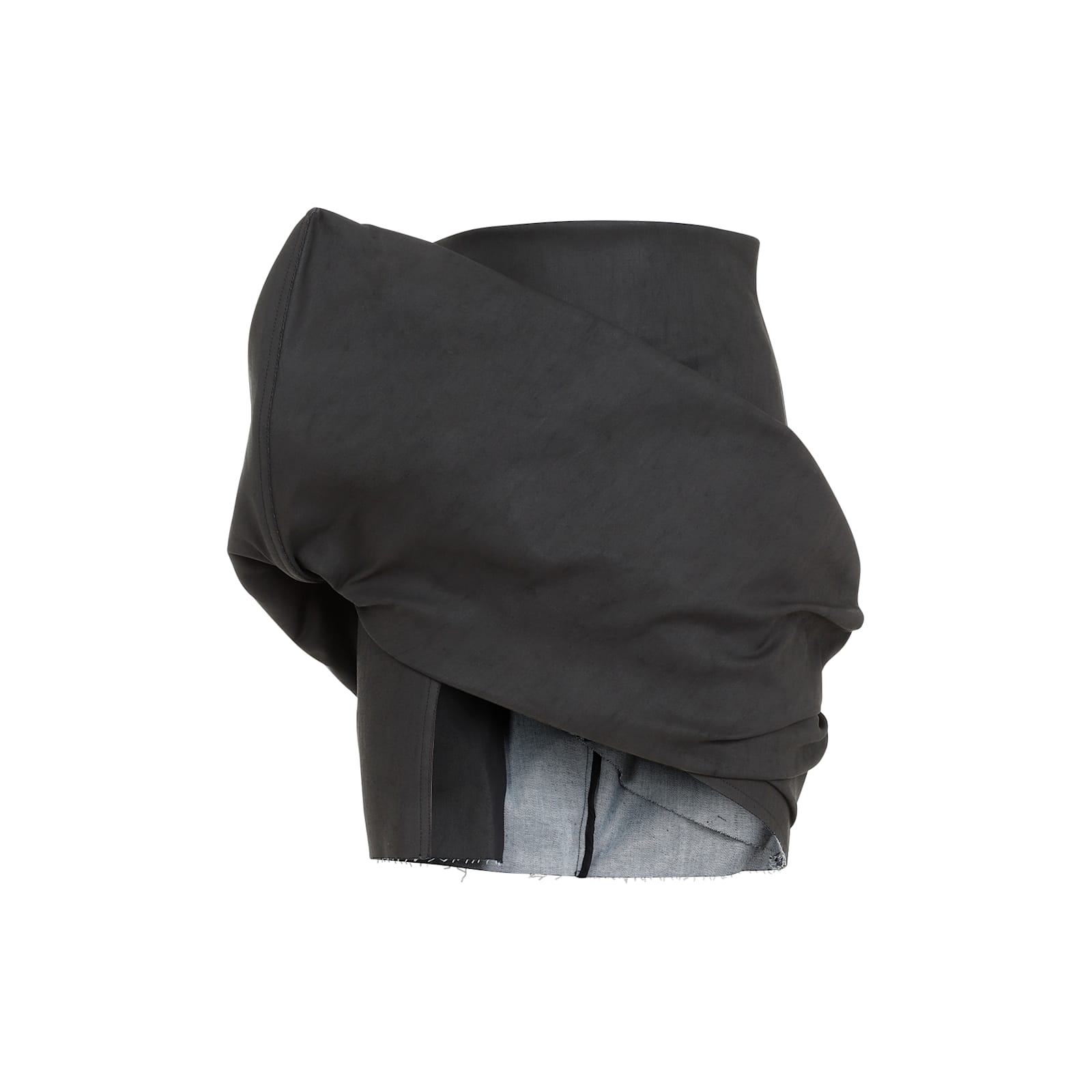 Rick Owens Draped Mini Skirt Women In Black