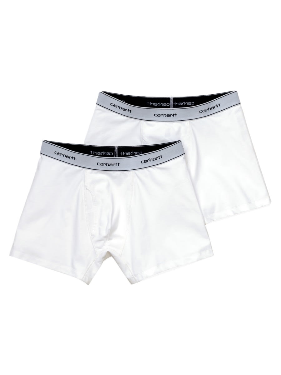 Shop Carhartt Pack Of Two Boxers In White